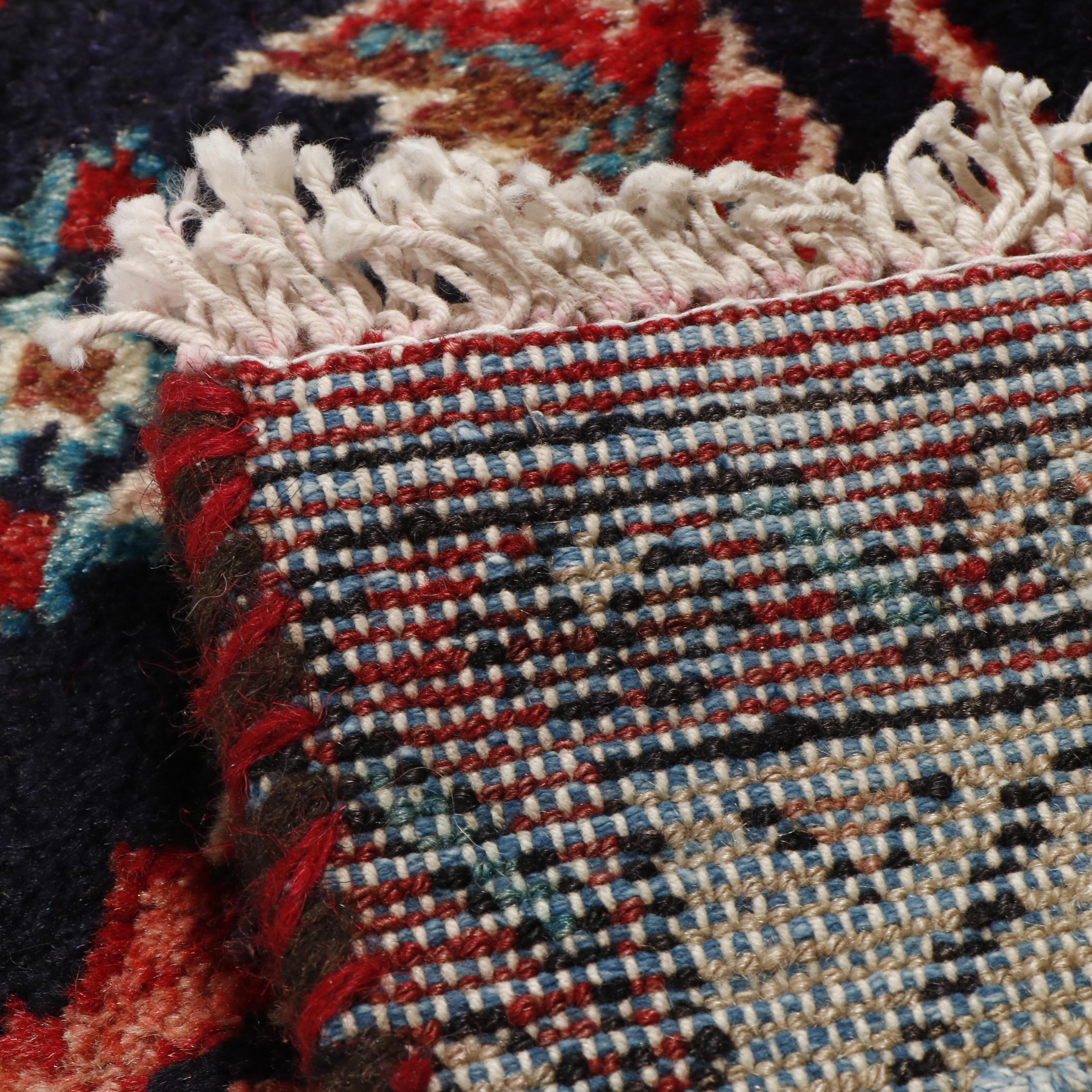 Hand-Knotted Persian Darajezine Wool Rug