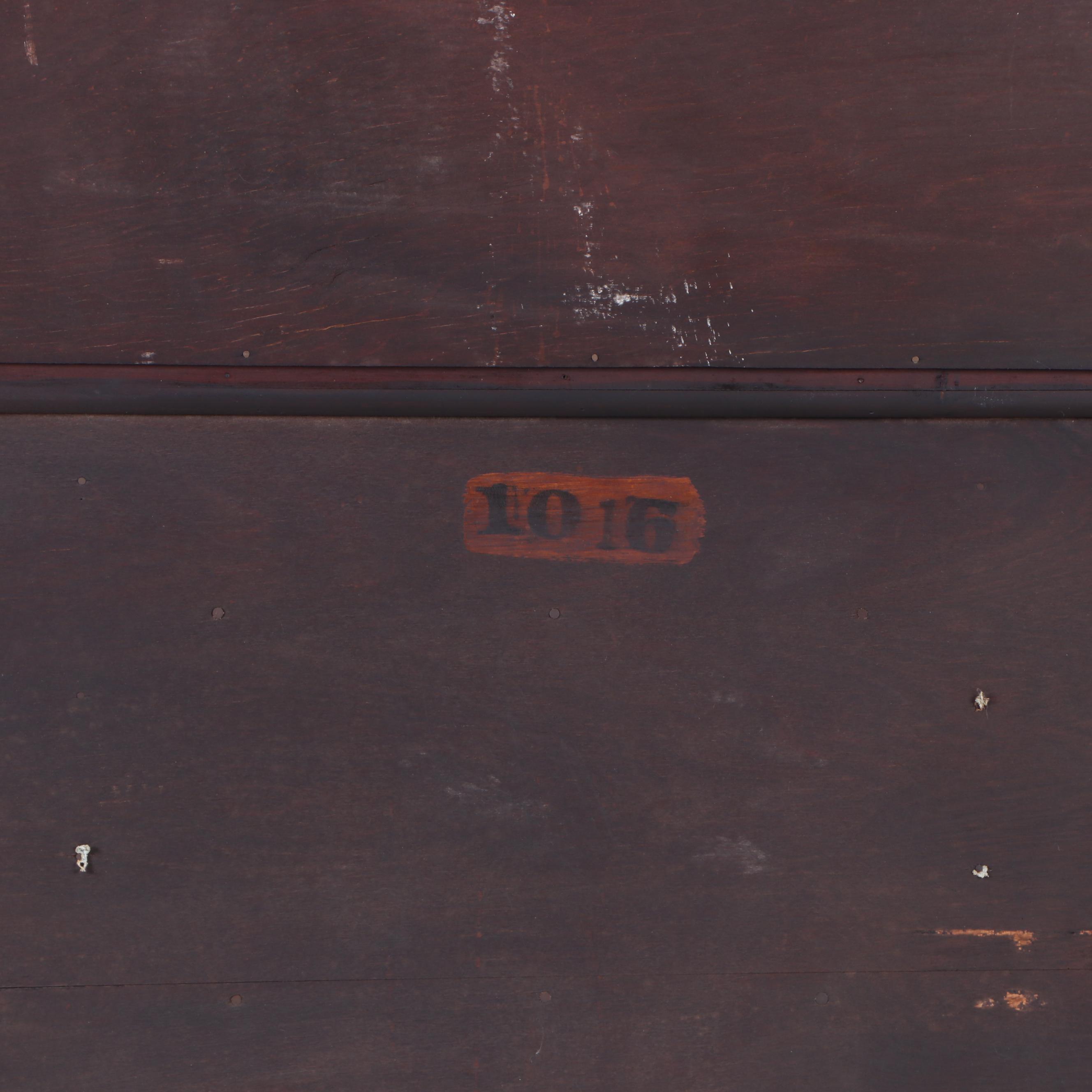 Chippendale Style Mahogany and Leaded Glass Sideboard, Early 20th Century