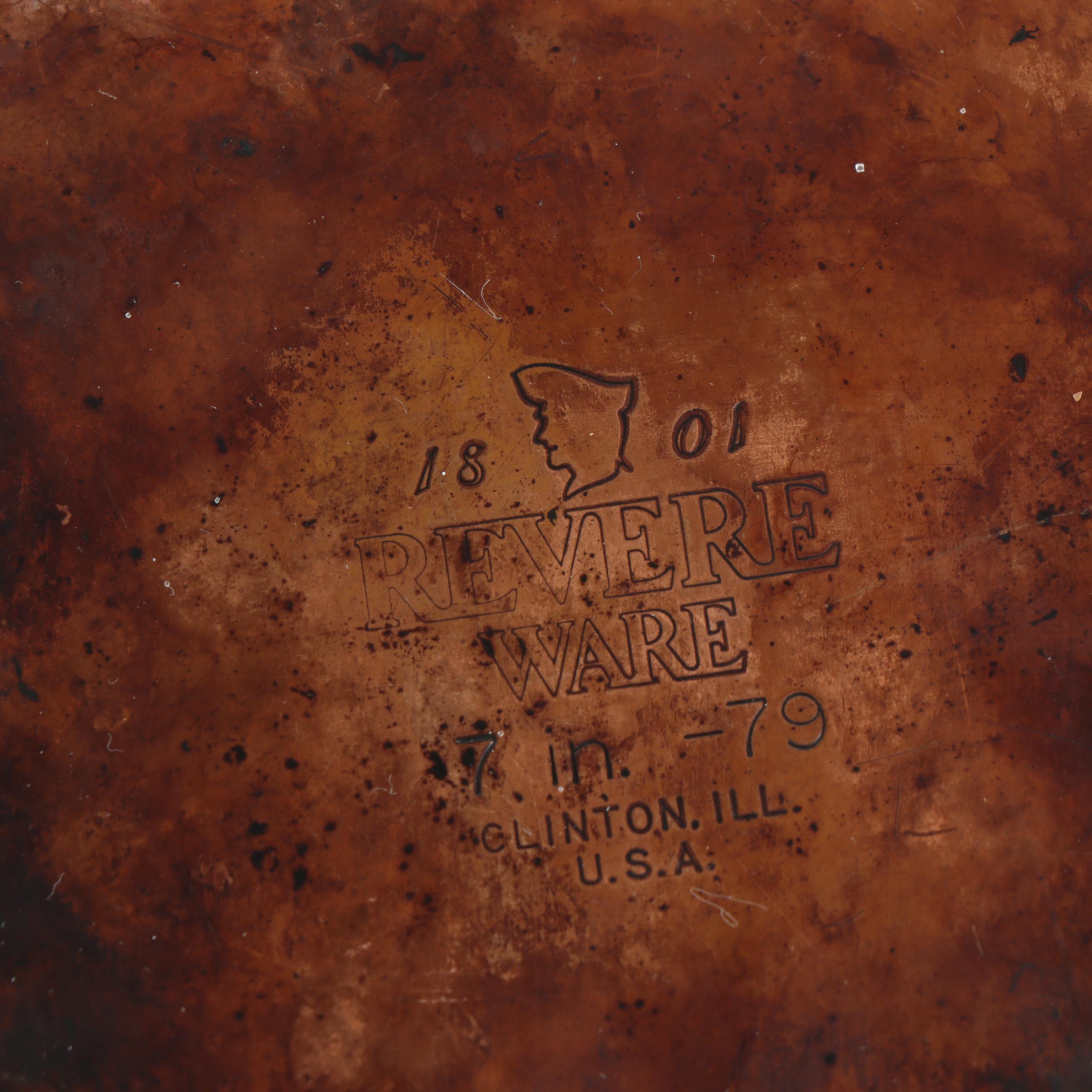 Collection of Revere Ware Pots and Pans