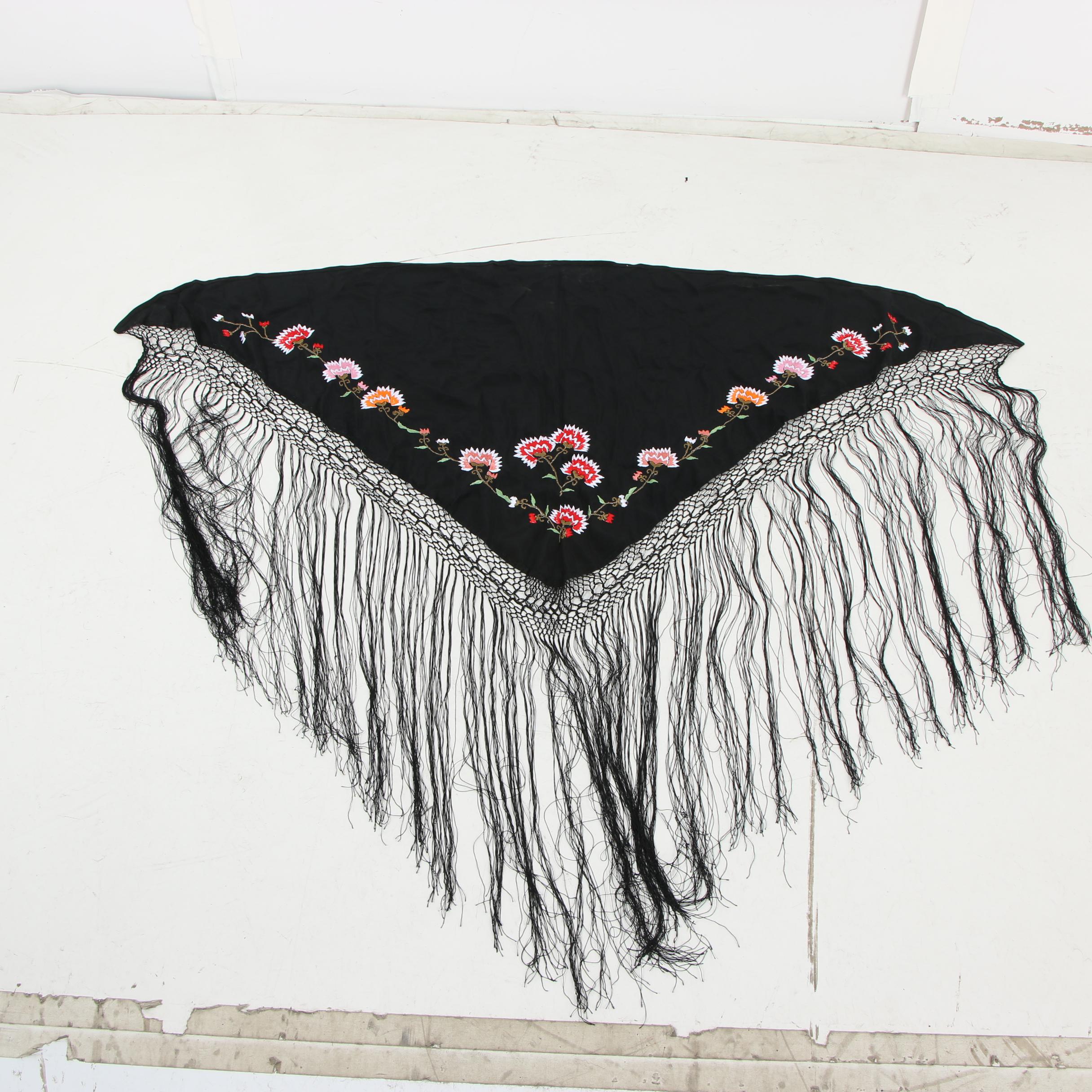 Women's Beaded and Embroidered Shawls