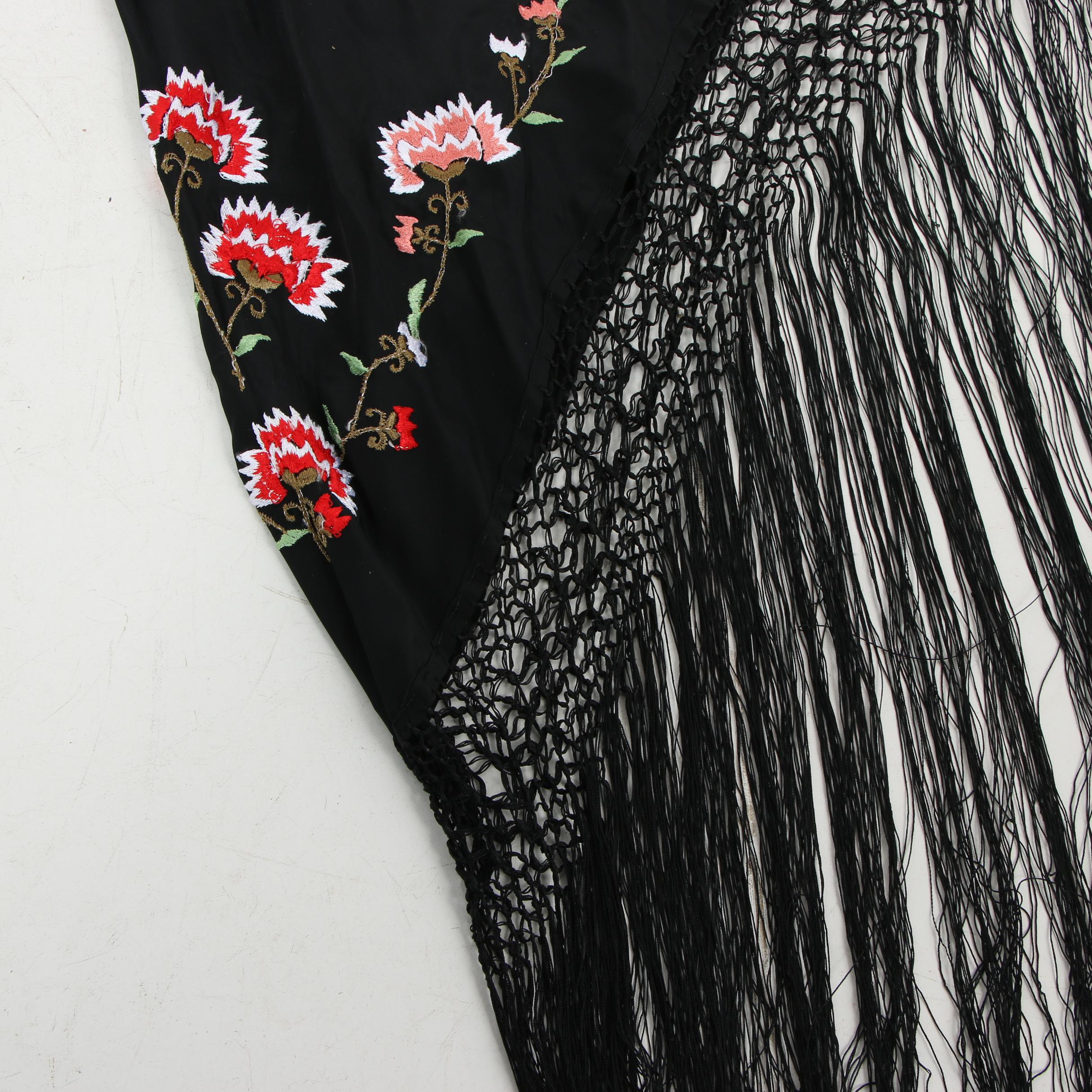 Women's Beaded and Embroidered Shawls