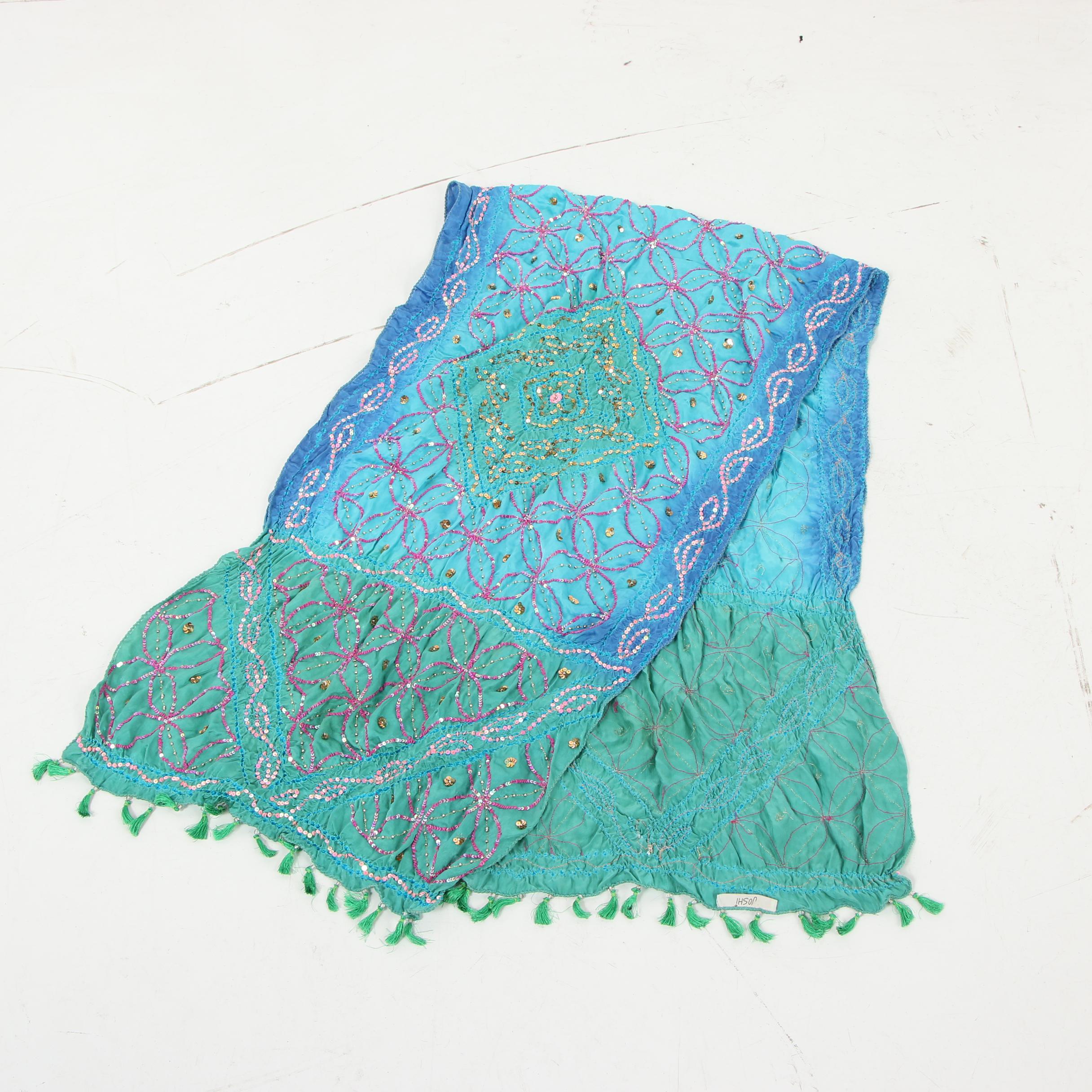 Women's Beaded and Embroidered Shawls
