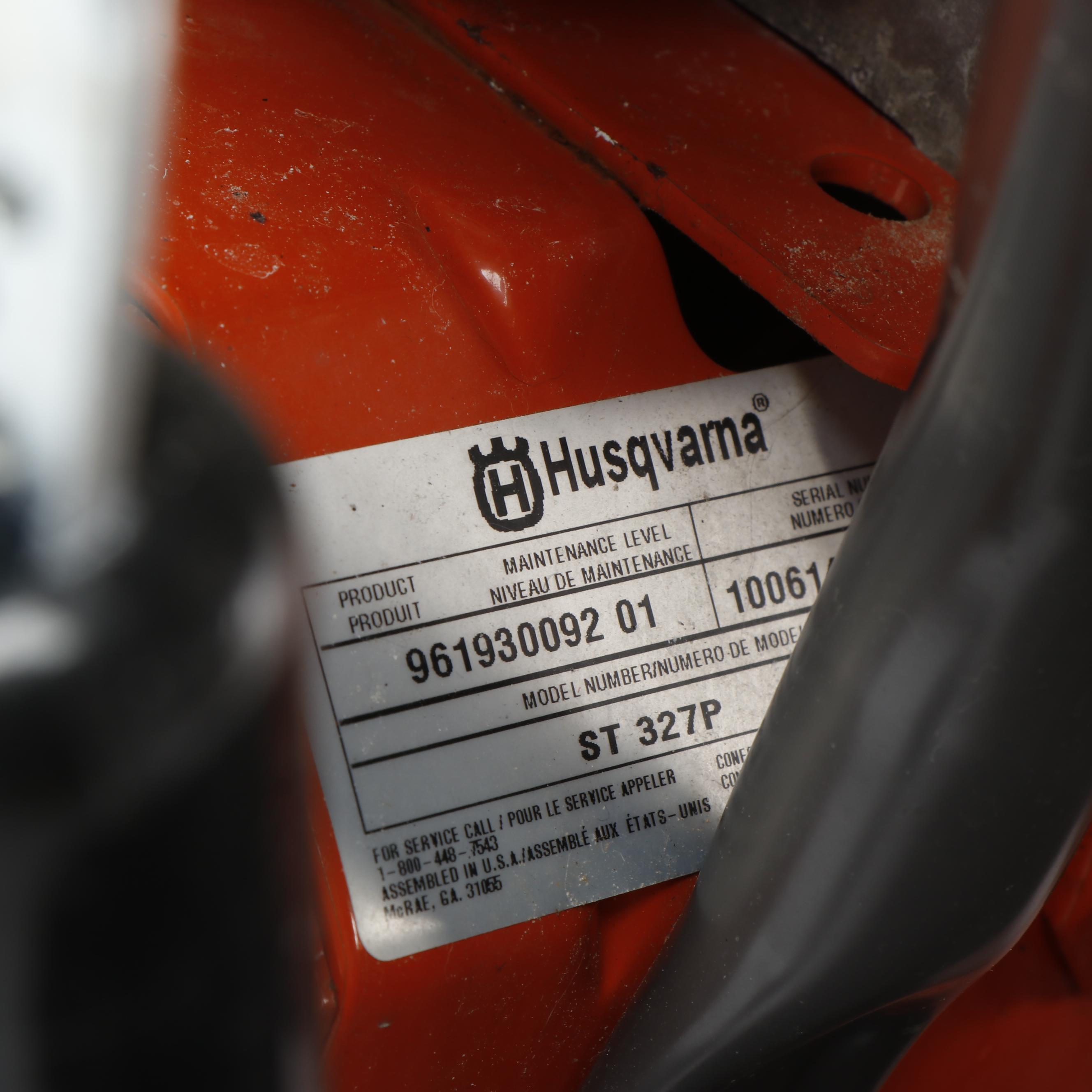 Husqvarna "ST 327P" Snowblower