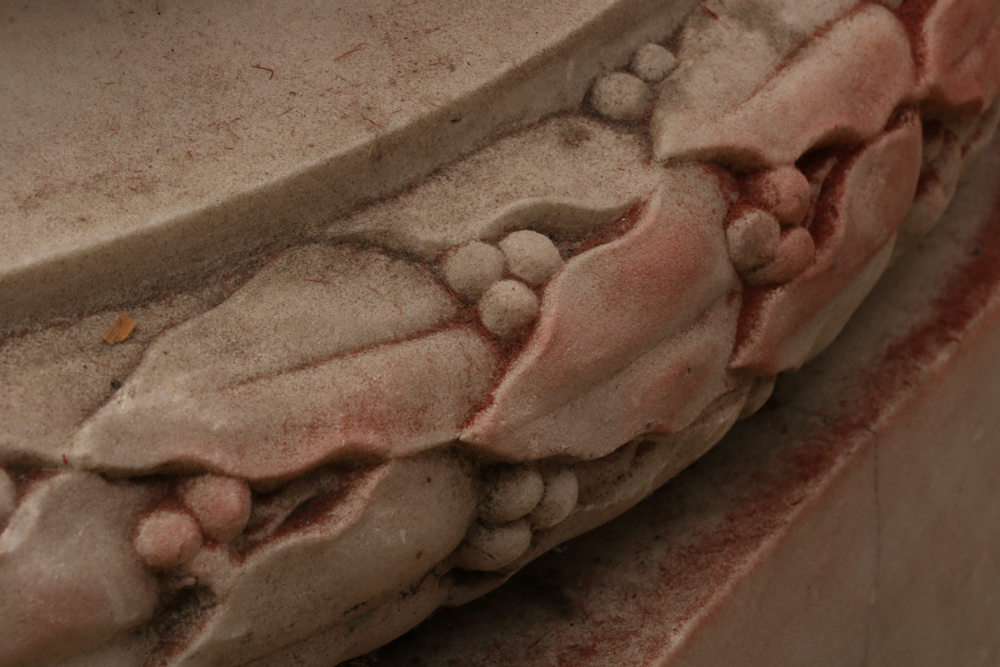 19th Century Marble Sculpture of Classical Figure on Pedestal