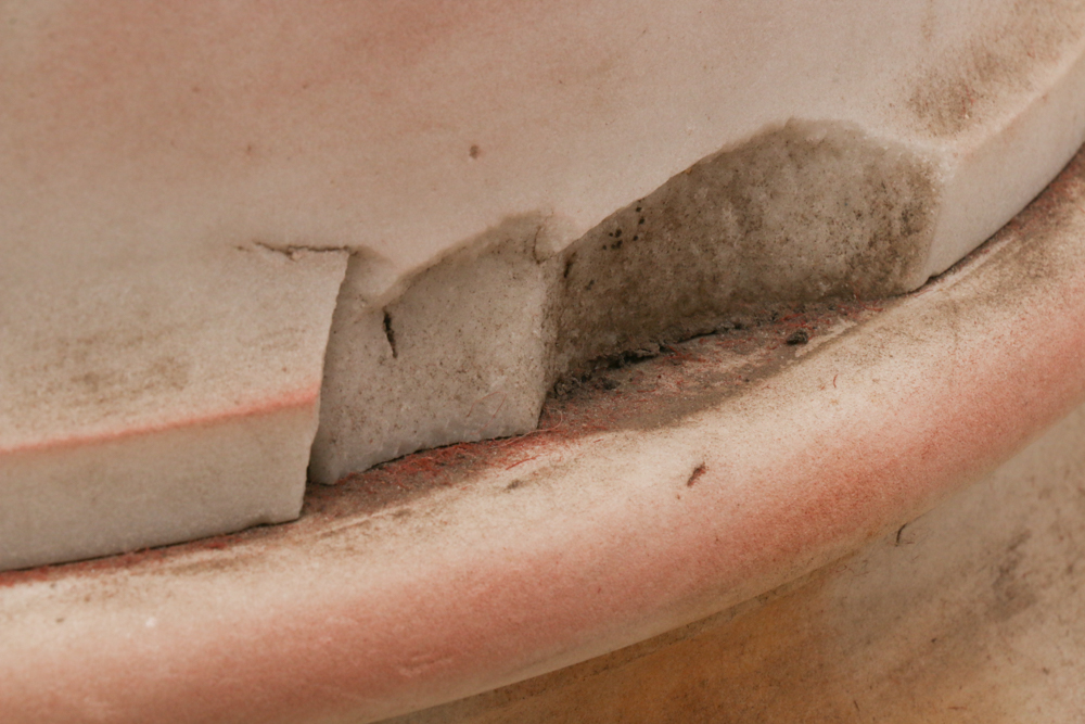 19th Century Marble Sculpture of Classical Figure on Pedestal