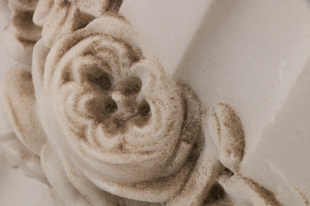 19th Century Marble Sculpture of Classical Figure on Pedestal