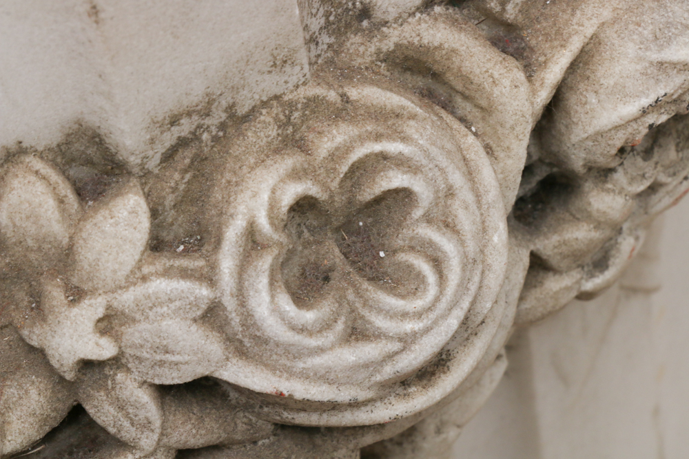 19th Century Marble Sculpture of Classical Figure on Pedestal