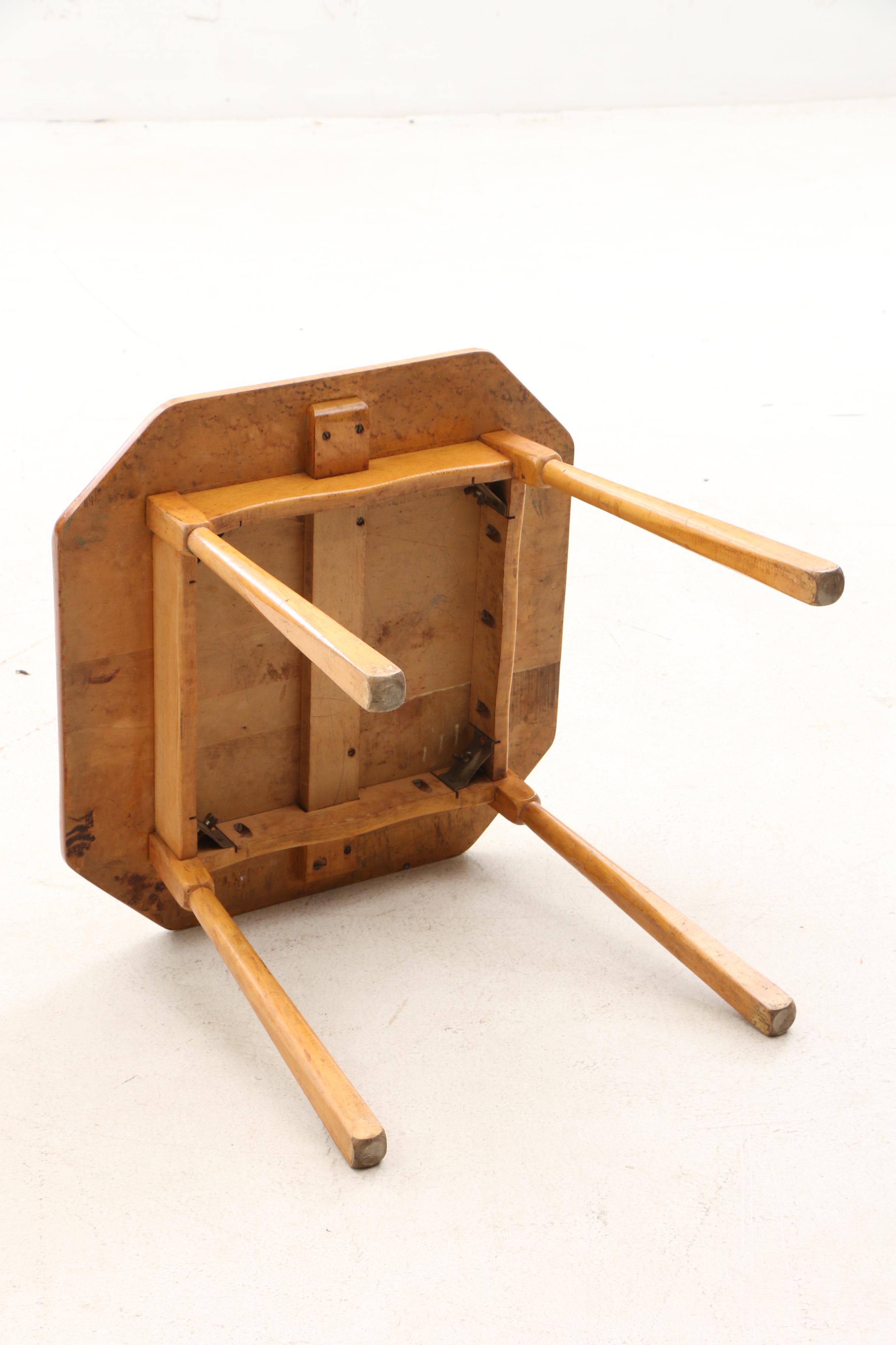 Tiger Maple Children's Table and Oak Chairs