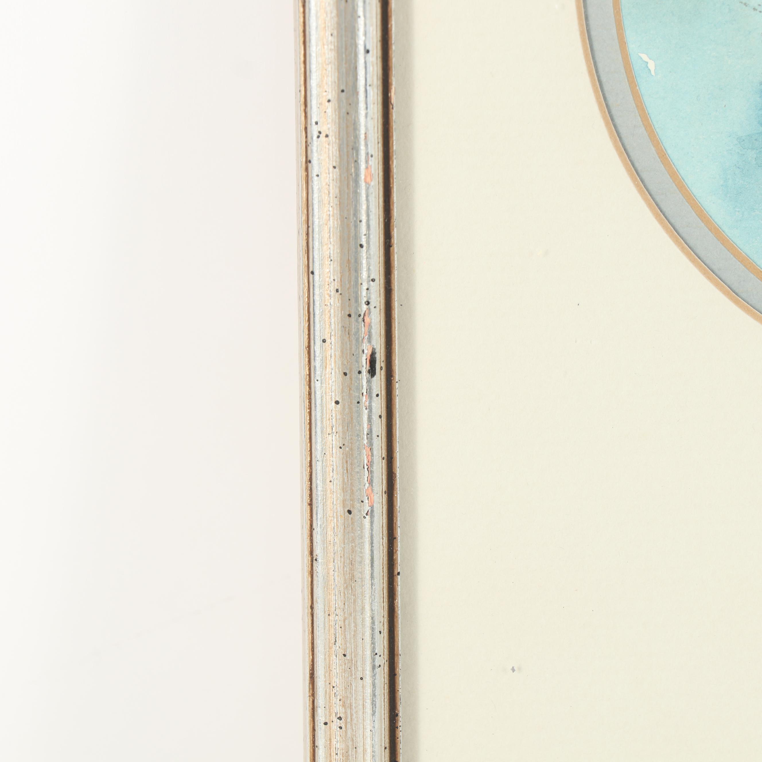 Jean Lay Sauls Watercolor Painting of a Sailboat