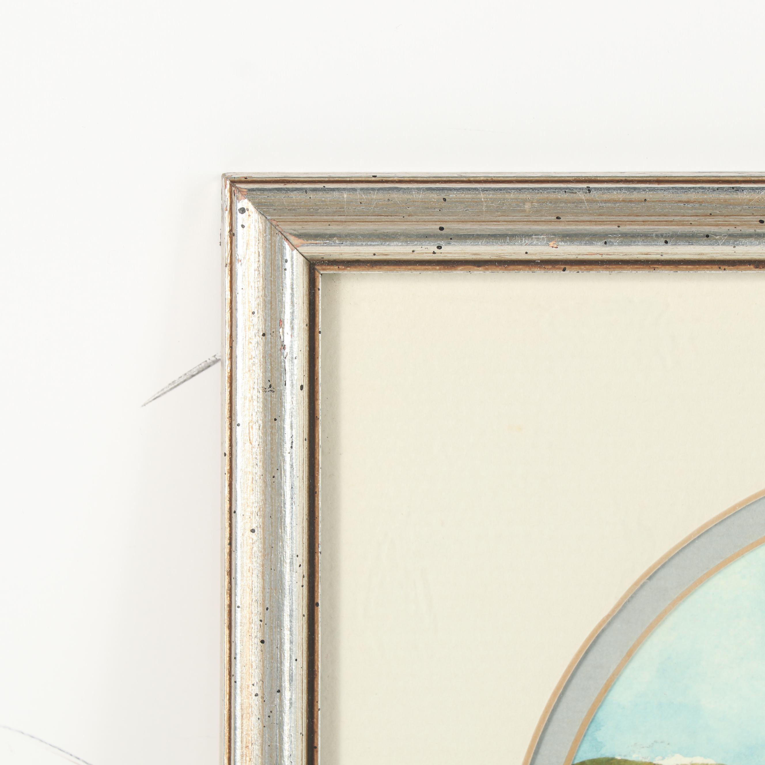 Jean Lay Sauls Watercolor Painting of a Sailboat