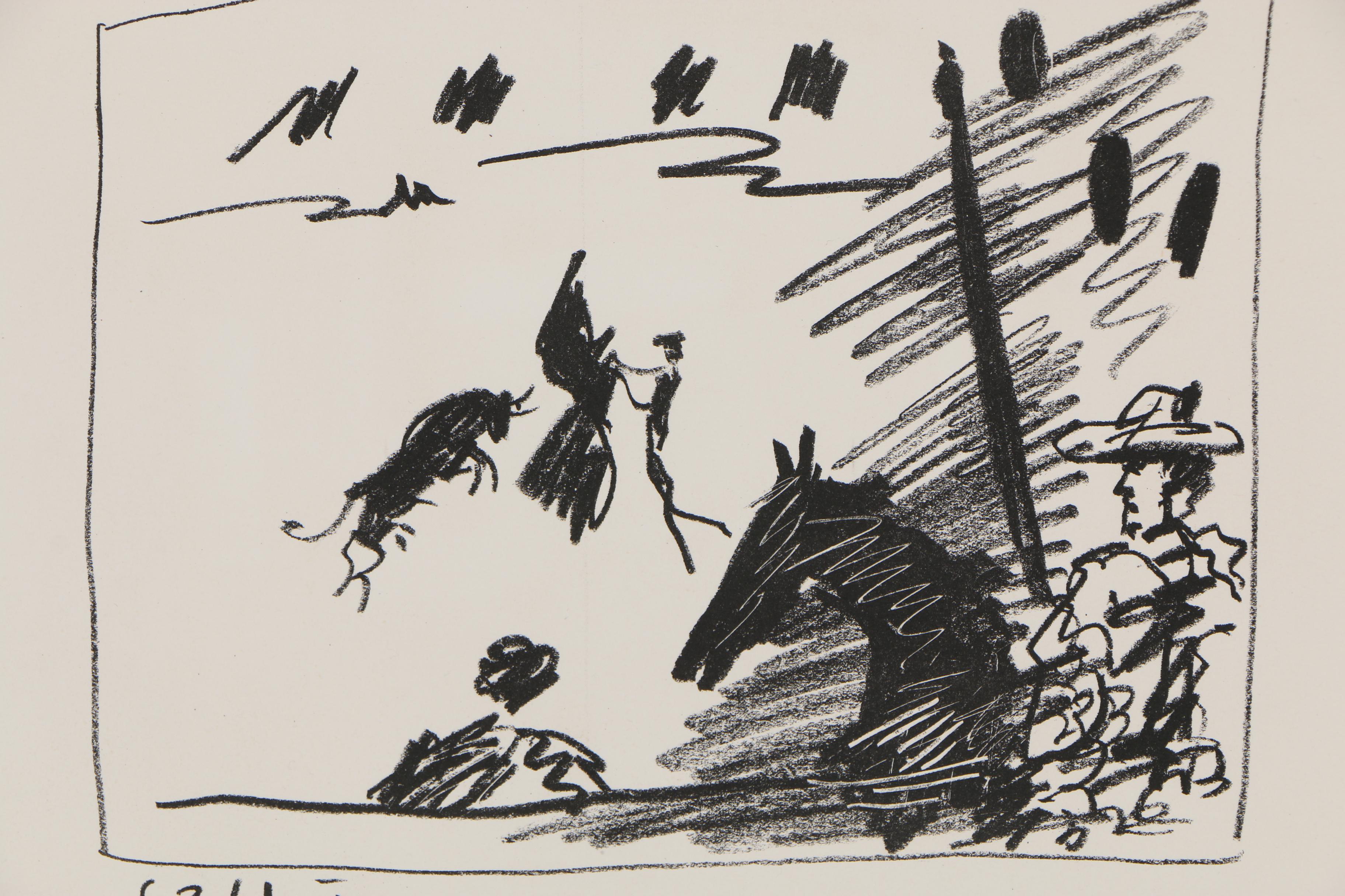 Pablo Picasso 1961 Lithograph "Jeu de la Cape"