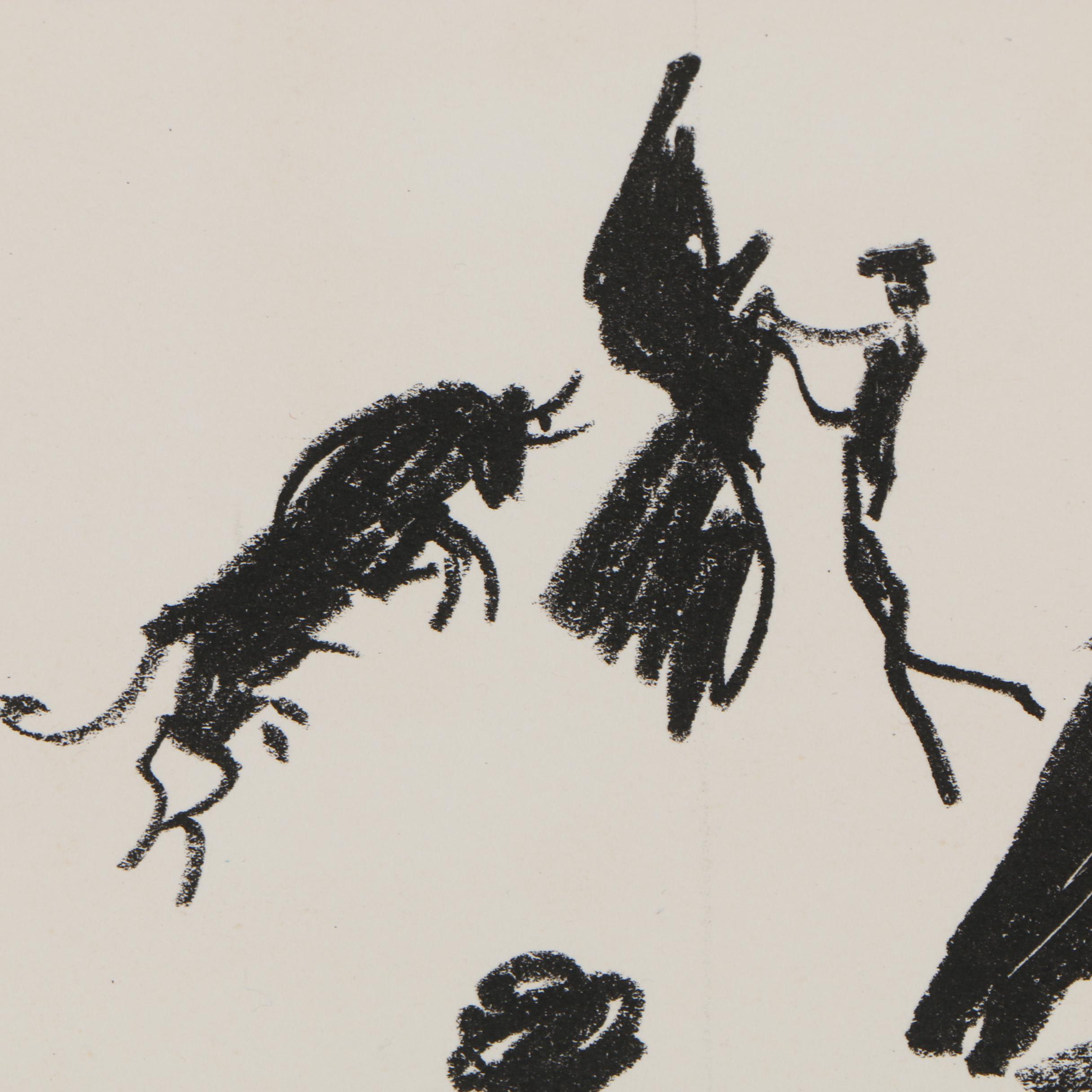 Pablo Picasso 1961 Lithograph "Jeu de la Cape"