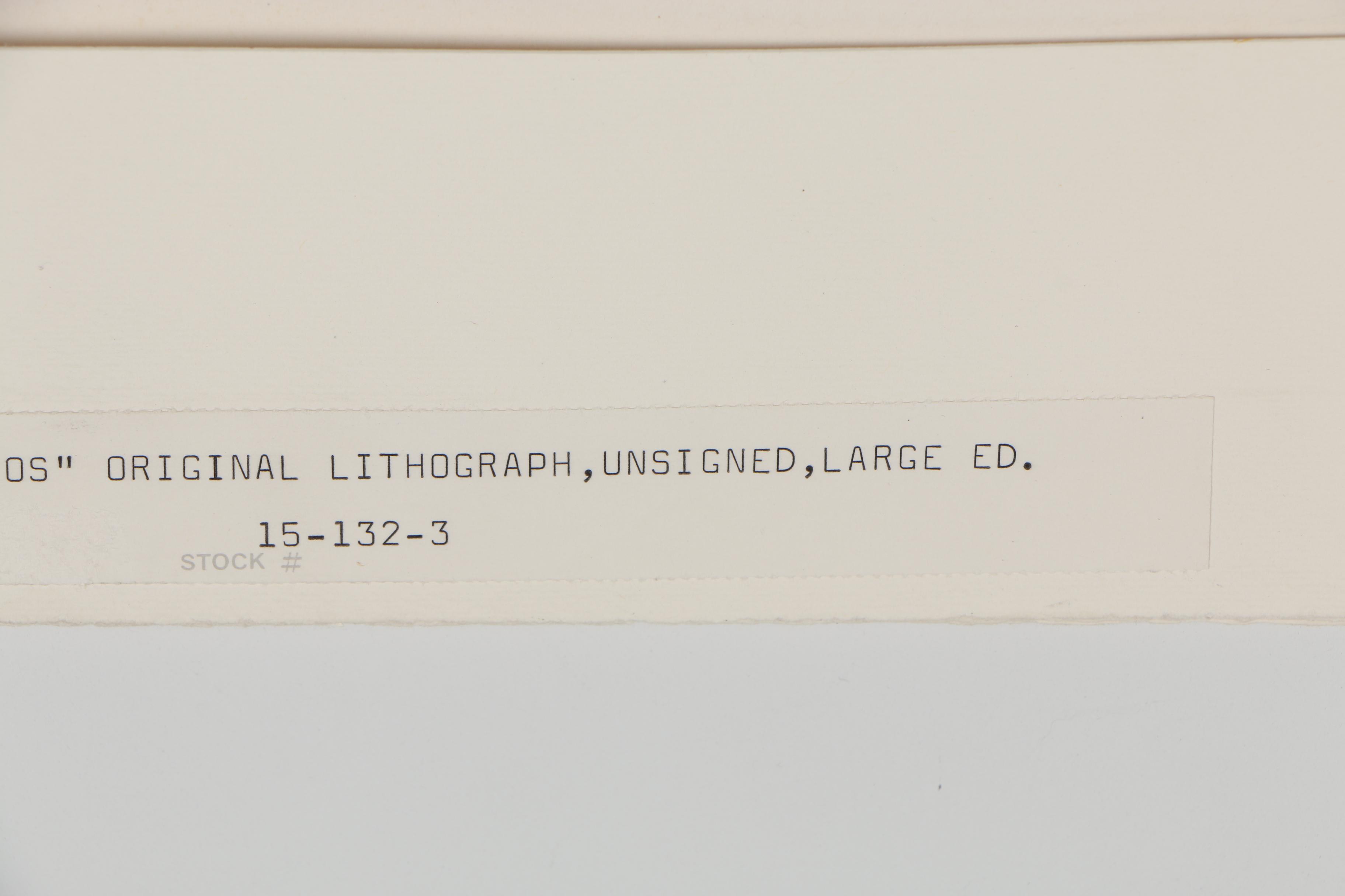 Pablo Picasso 1961 Lithograph "Jeu de la Cape"