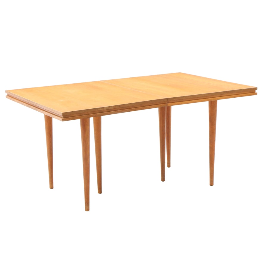 Mid Century Modern Maple Dining Table by Conant Ball