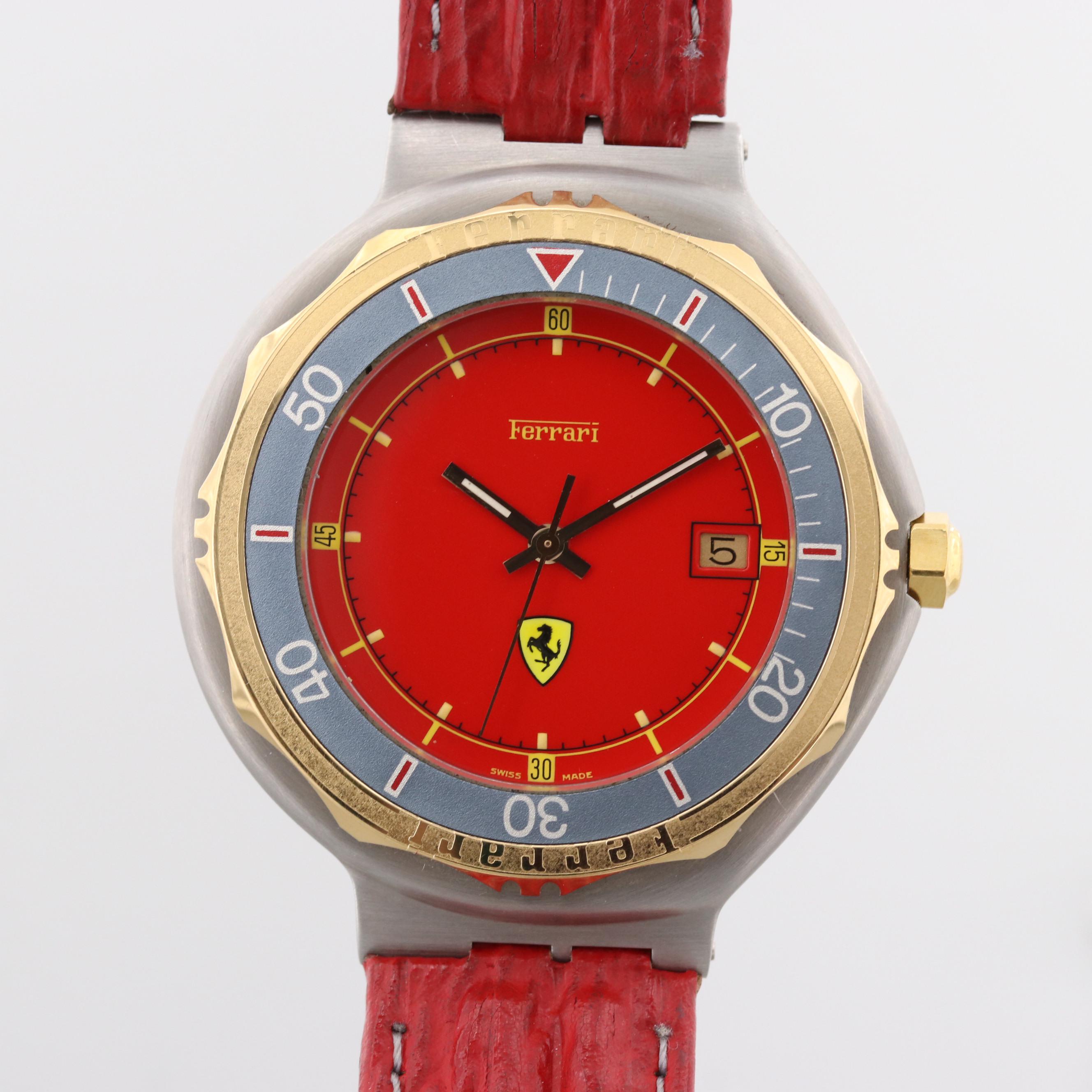 Vintage Ferrari Formula Stainless Steel Quartz Watch By Cartier