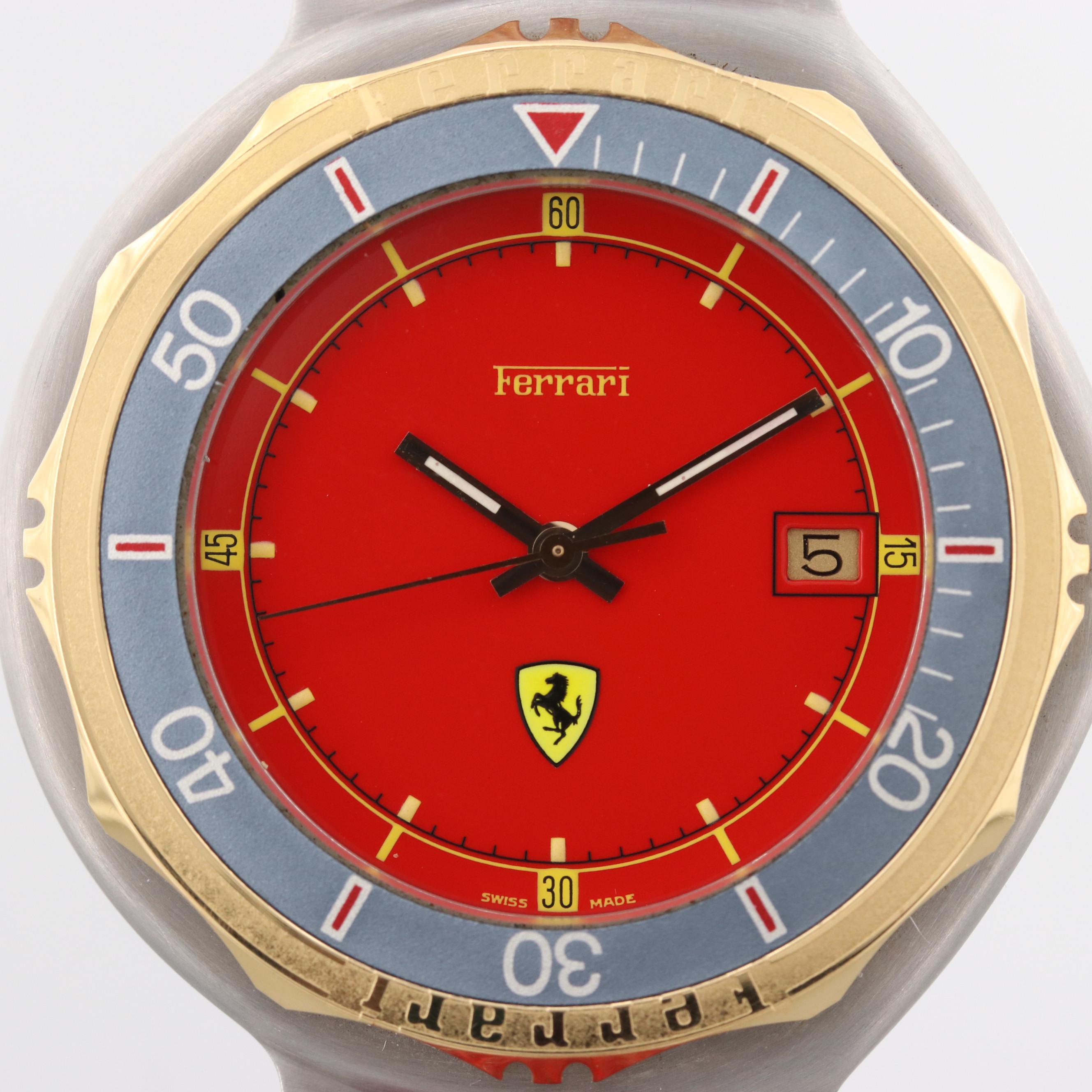 Vintage Ferrari Formula Stainless Steel Quartz Watch By Cartier