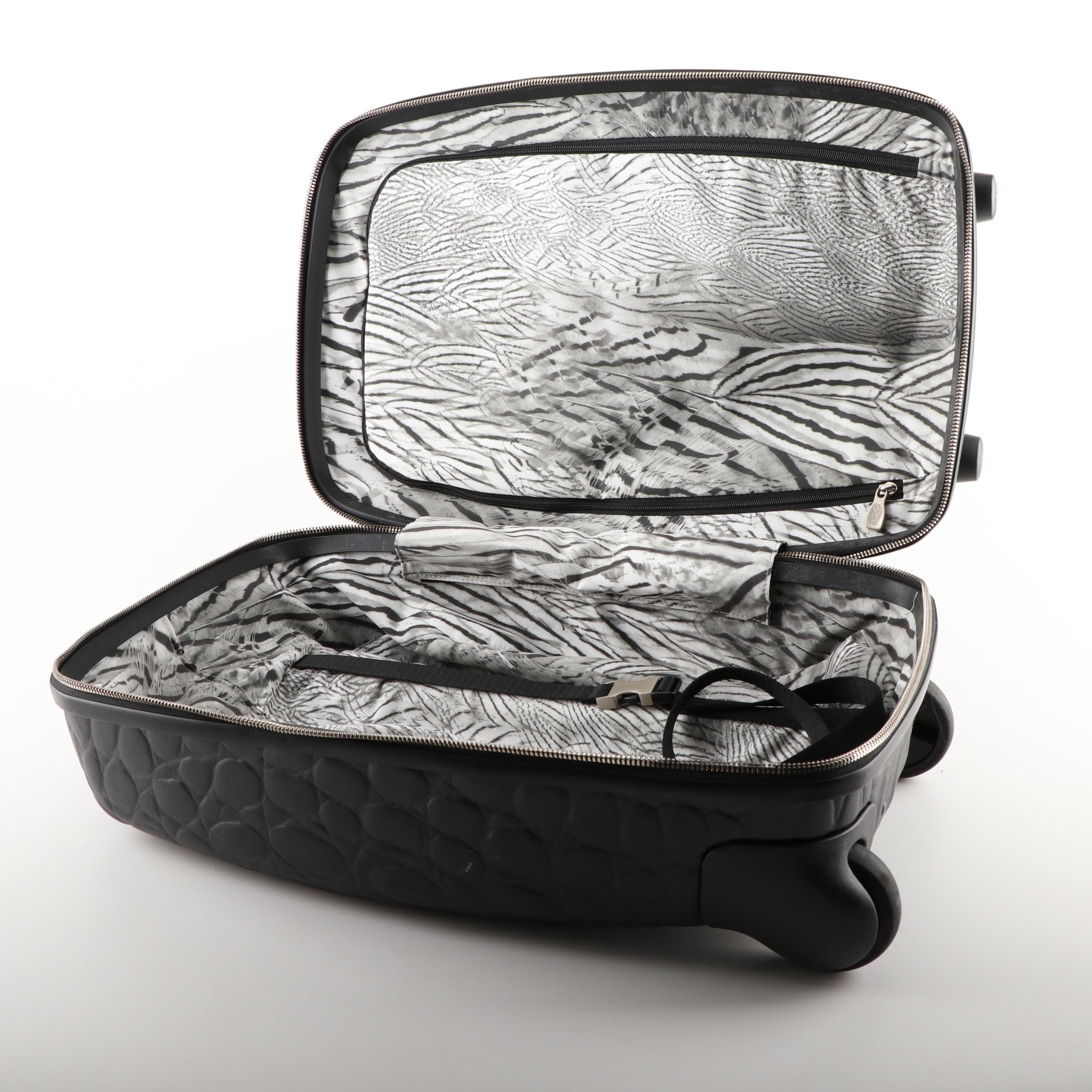 Alexander McQueen For Samsonite Black Label Luggage Suite with Embossed Leather