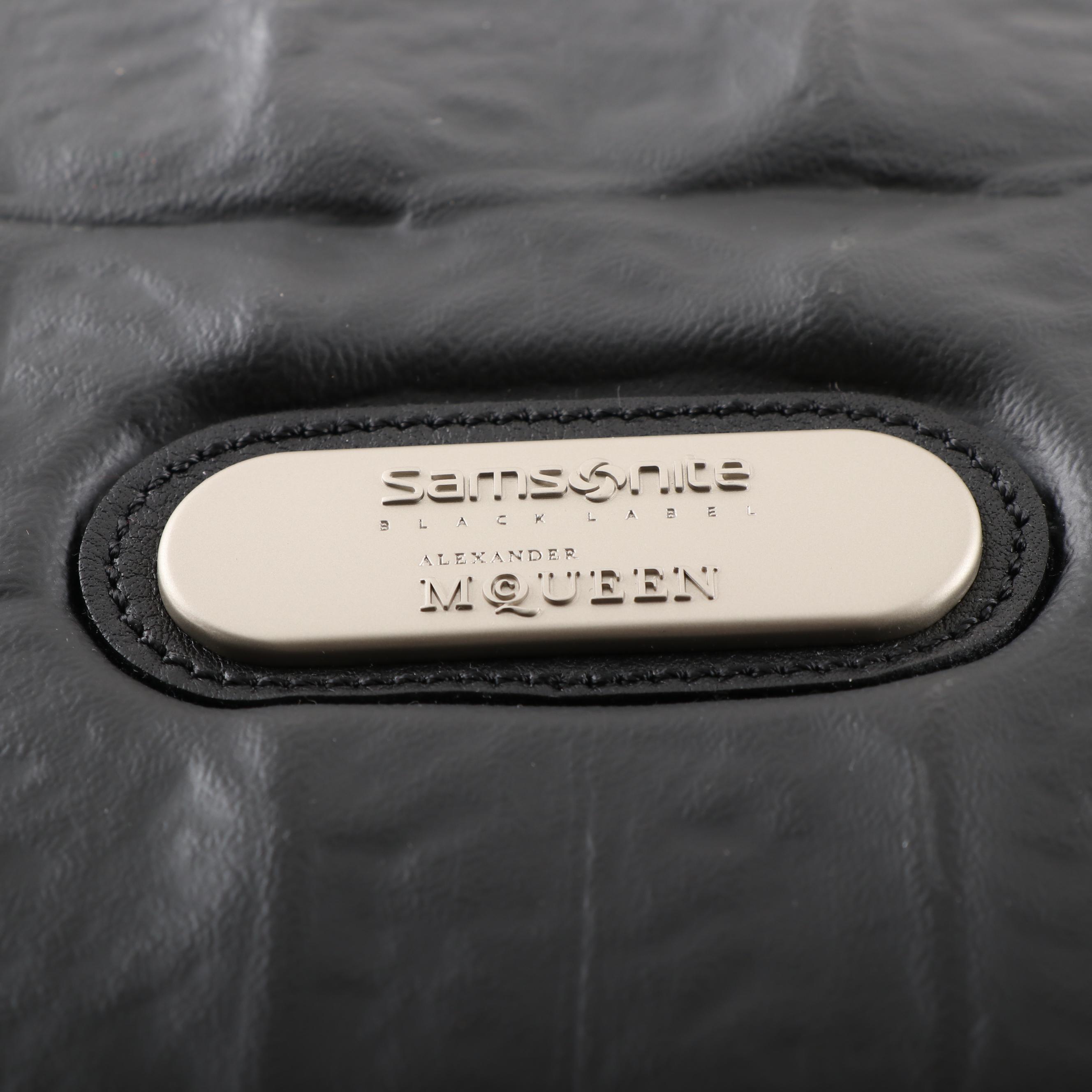 Alexander McQueen For Samsonite Black Label Luggage Suite with Embossed Leather