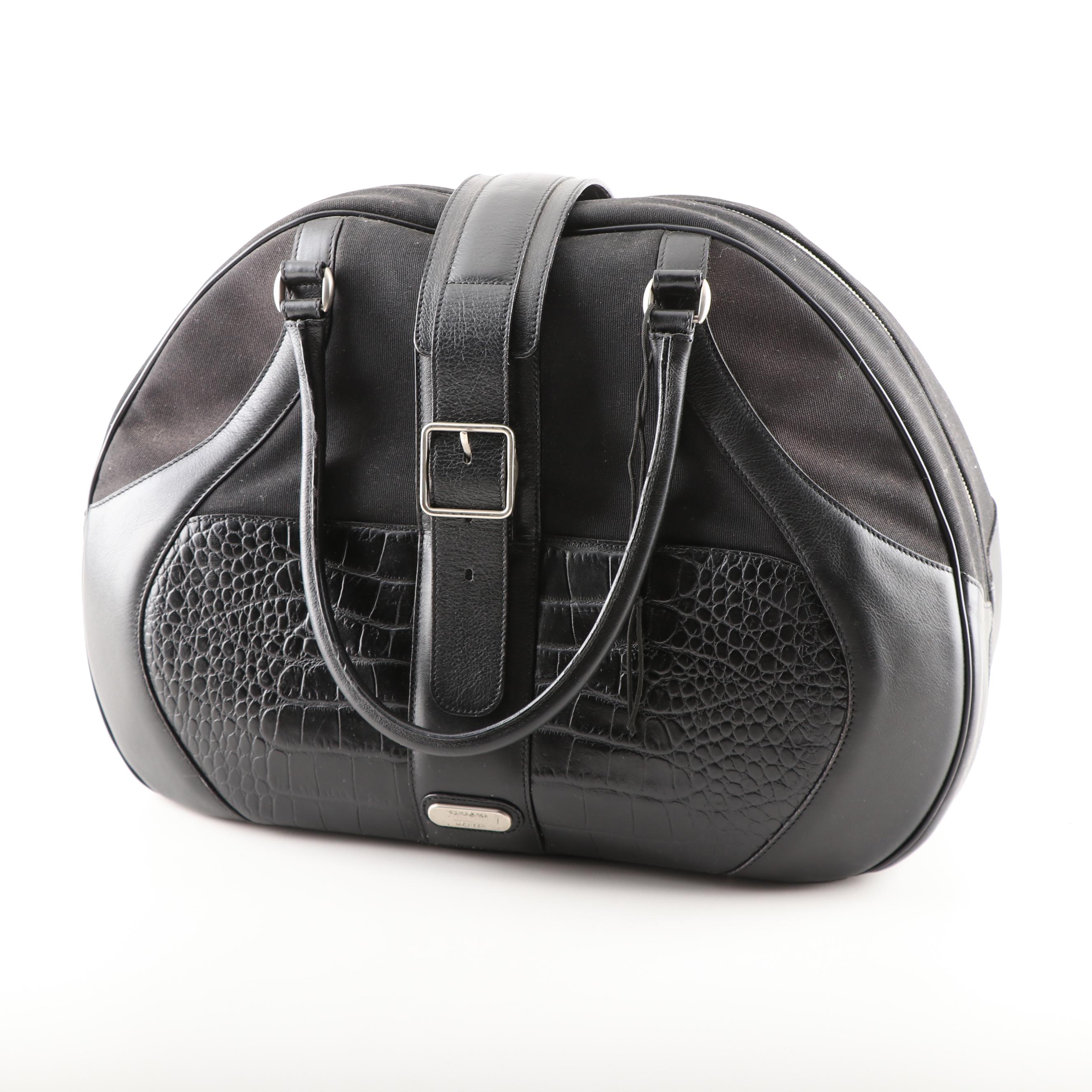 Alexander McQueen For Samsonite Black Label Luggage Suite with Embossed Leather