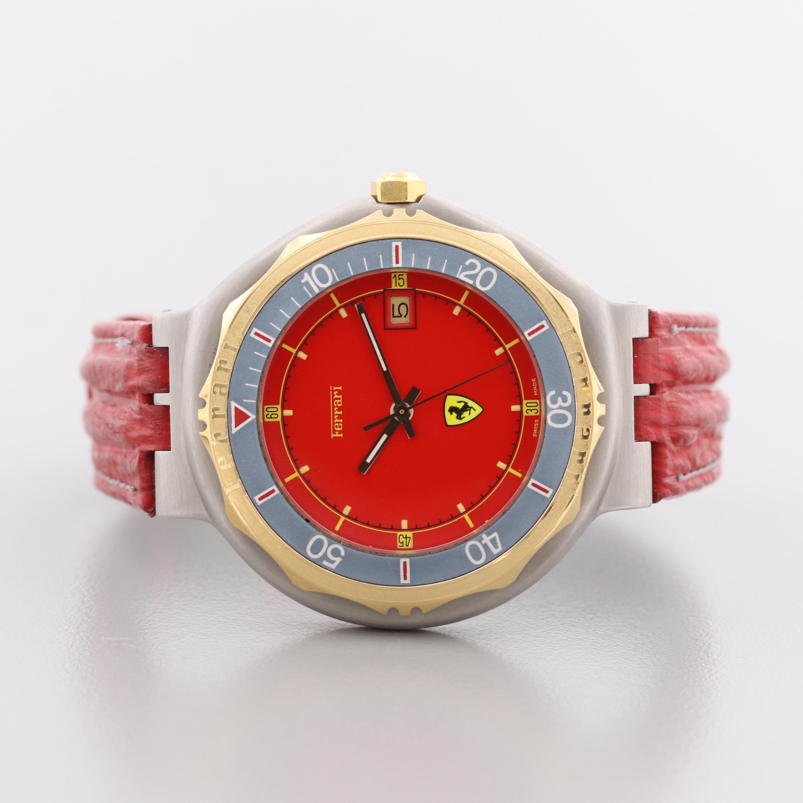 Vintage Ferrari Formula Stainless Steel Quartz Watch By Cartier