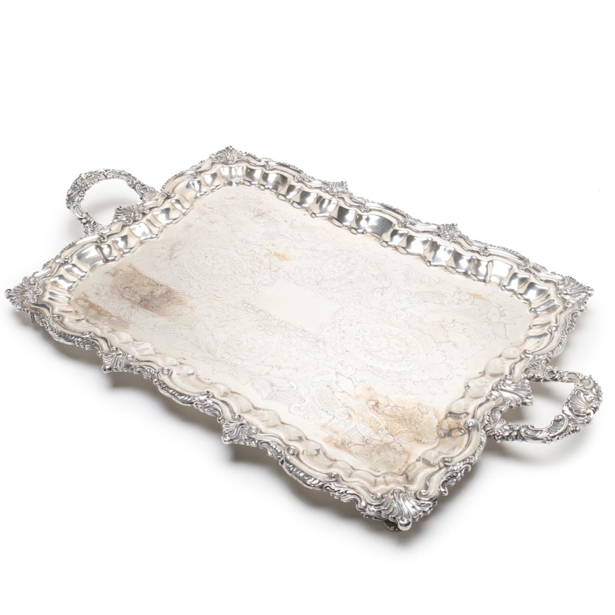 Silver Plate Coffee Tray