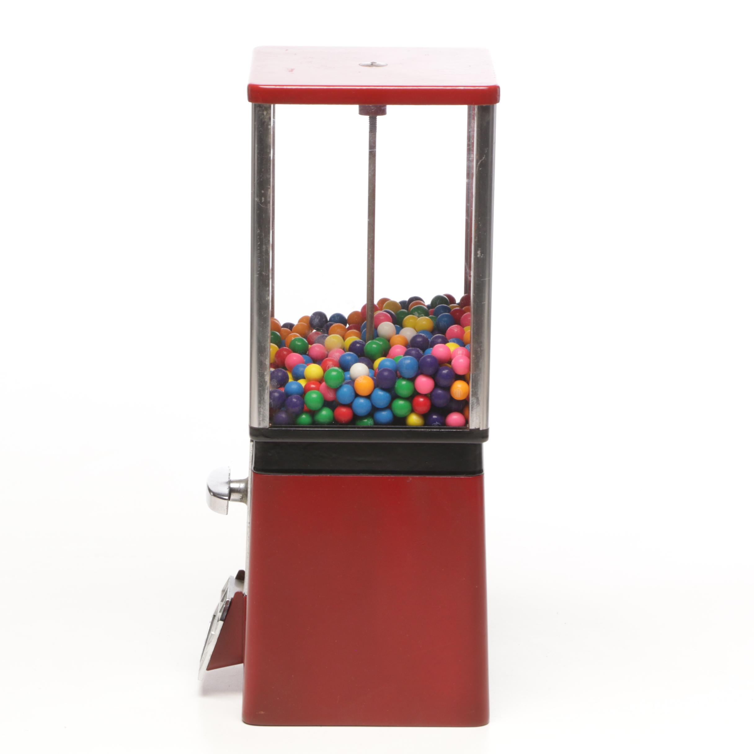 Baseball Table Top Gumball Machine