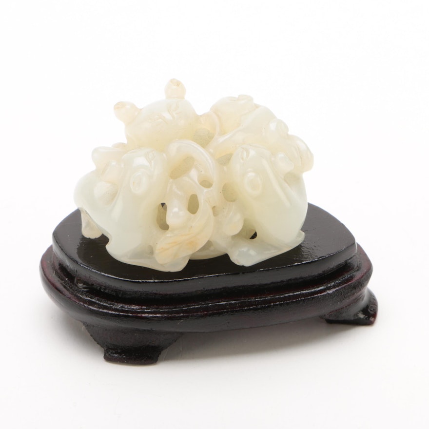 Chinese Carved Nephrite Jade, Late 18th Century