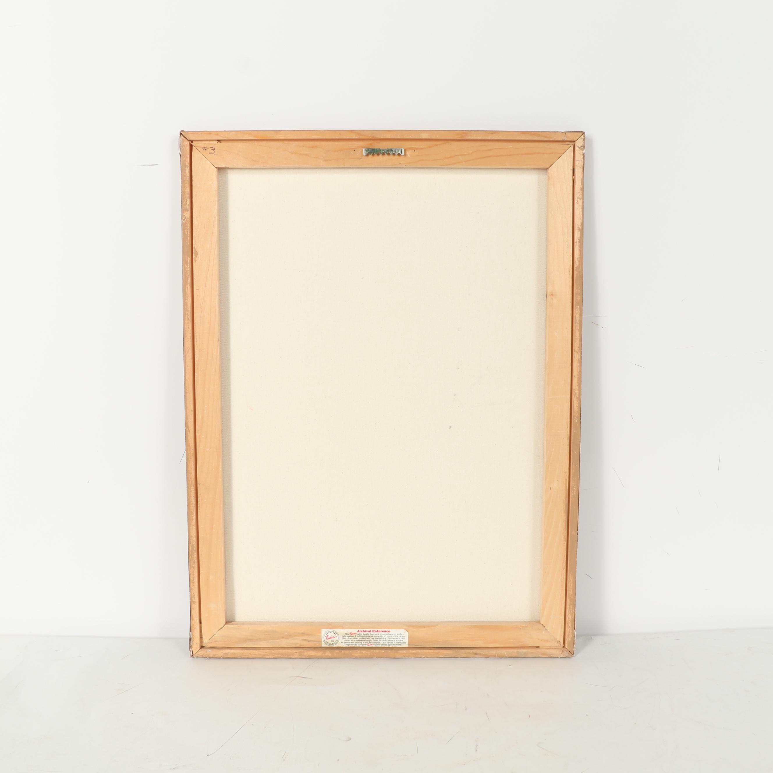 Joan Cole Oil Painting of an Mediterranean Villa