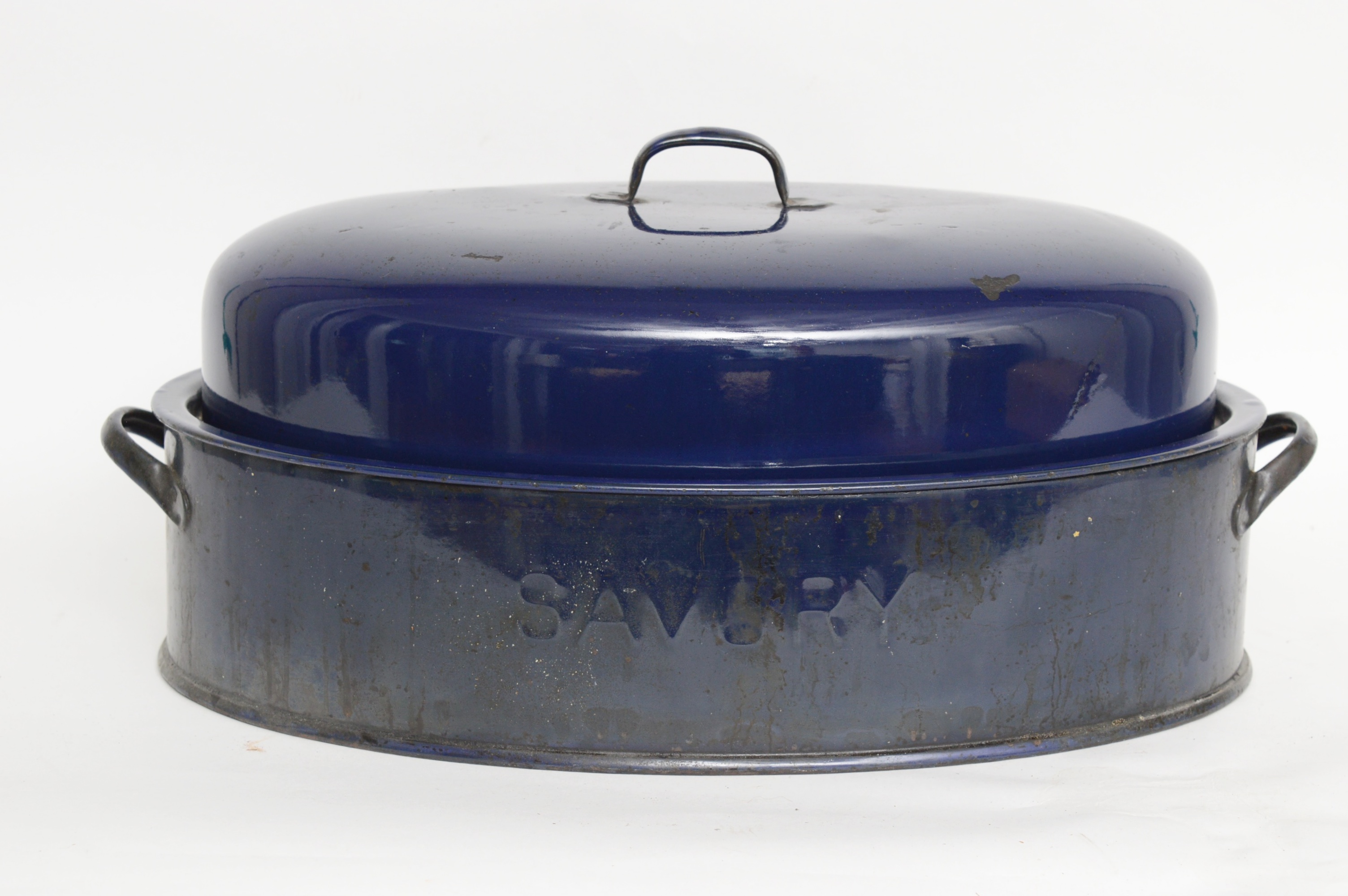 Blue Enameled Roasting Pan