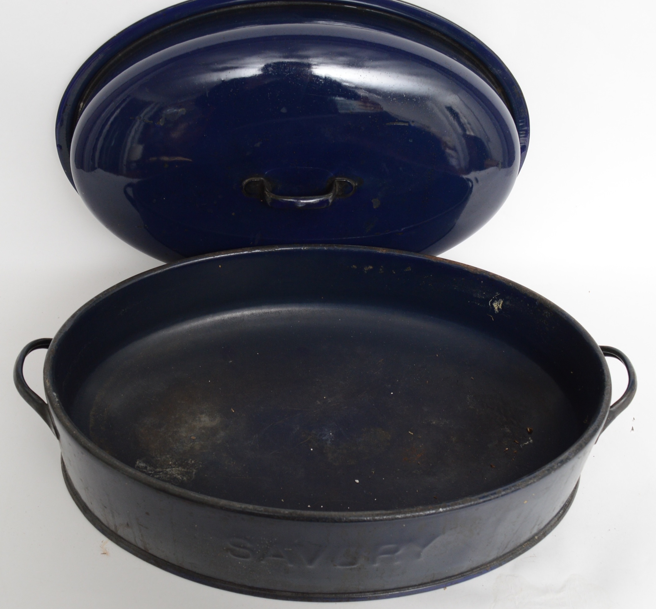 Blue Enameled Roasting Pan