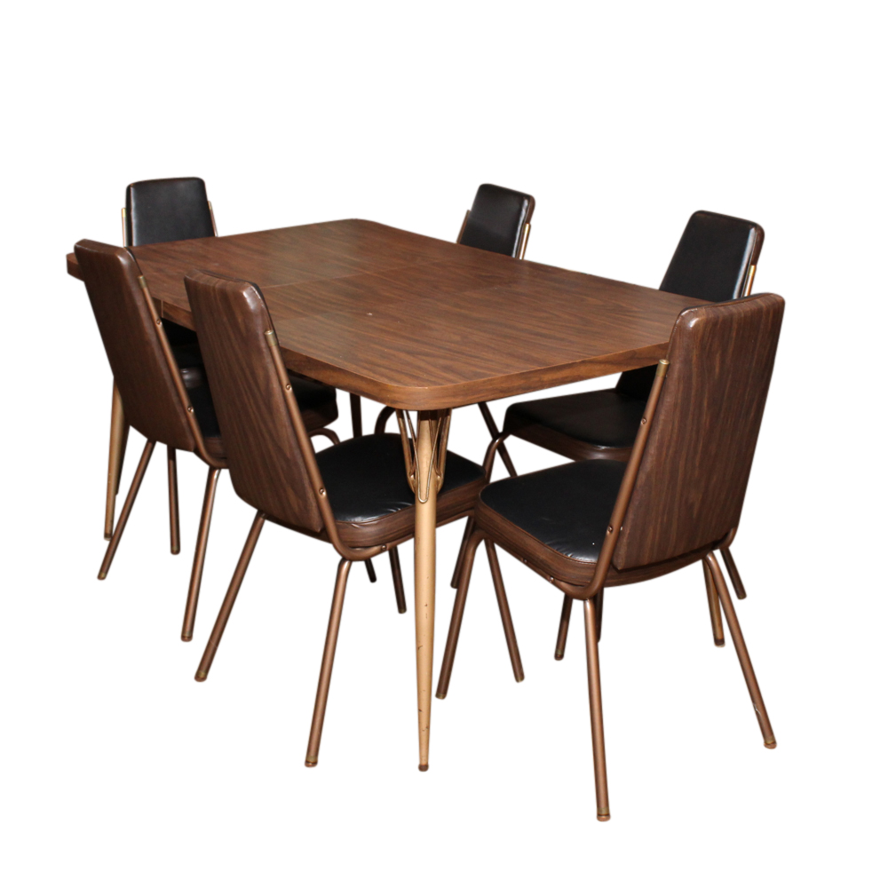 Mid Century Laminate Top Table and Chairs