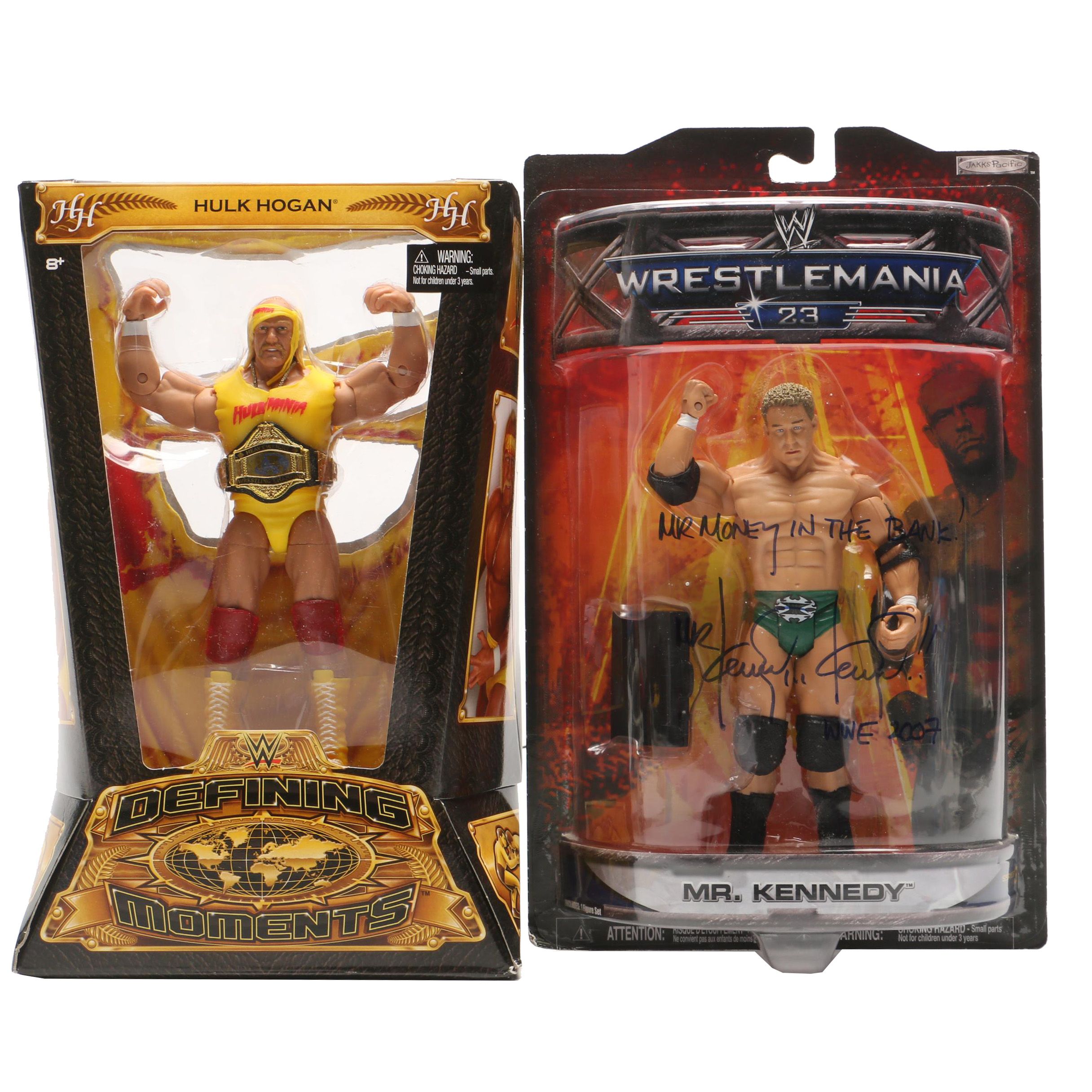 Ken "Mr. Kennedy" Anderson Signed Wrestlemania Box with Hulk Hogan Figure