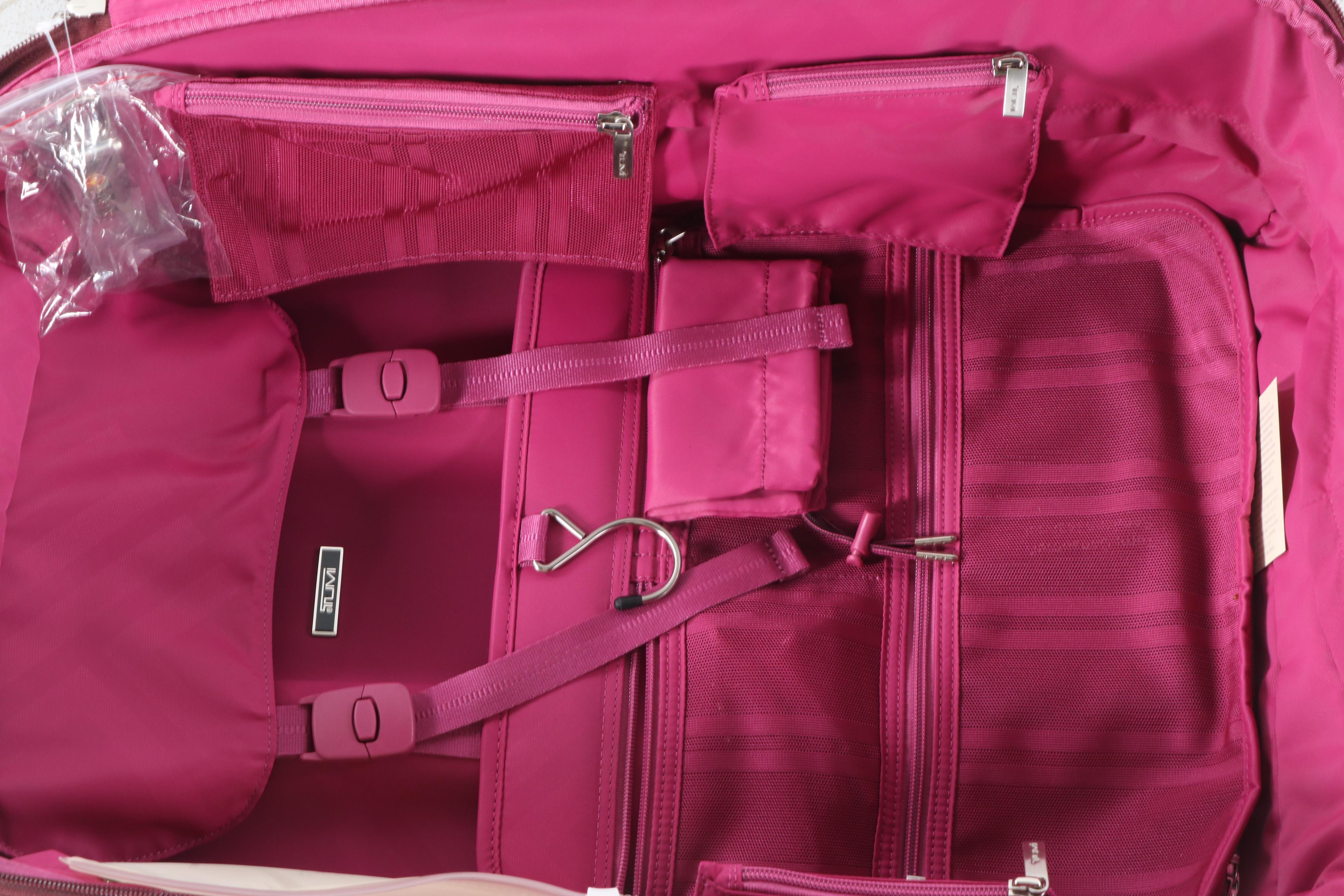 Tumi Signature Collection Jacquard and Leather Weekender Bag and Carry-On Bag