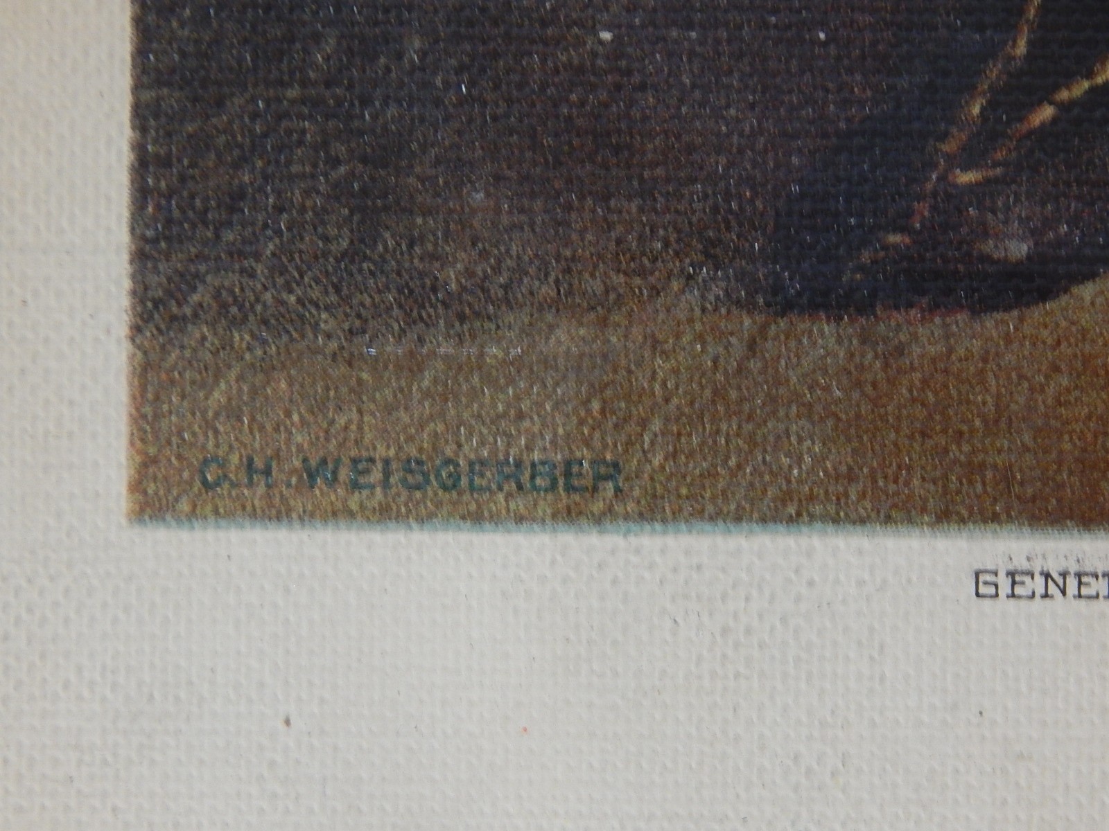 1893 Offset Lithograph "Birth of Our Nation's Flag"