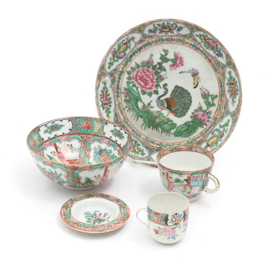 Chinese "Rose Medallion" and "Rose Canton" Ceramics