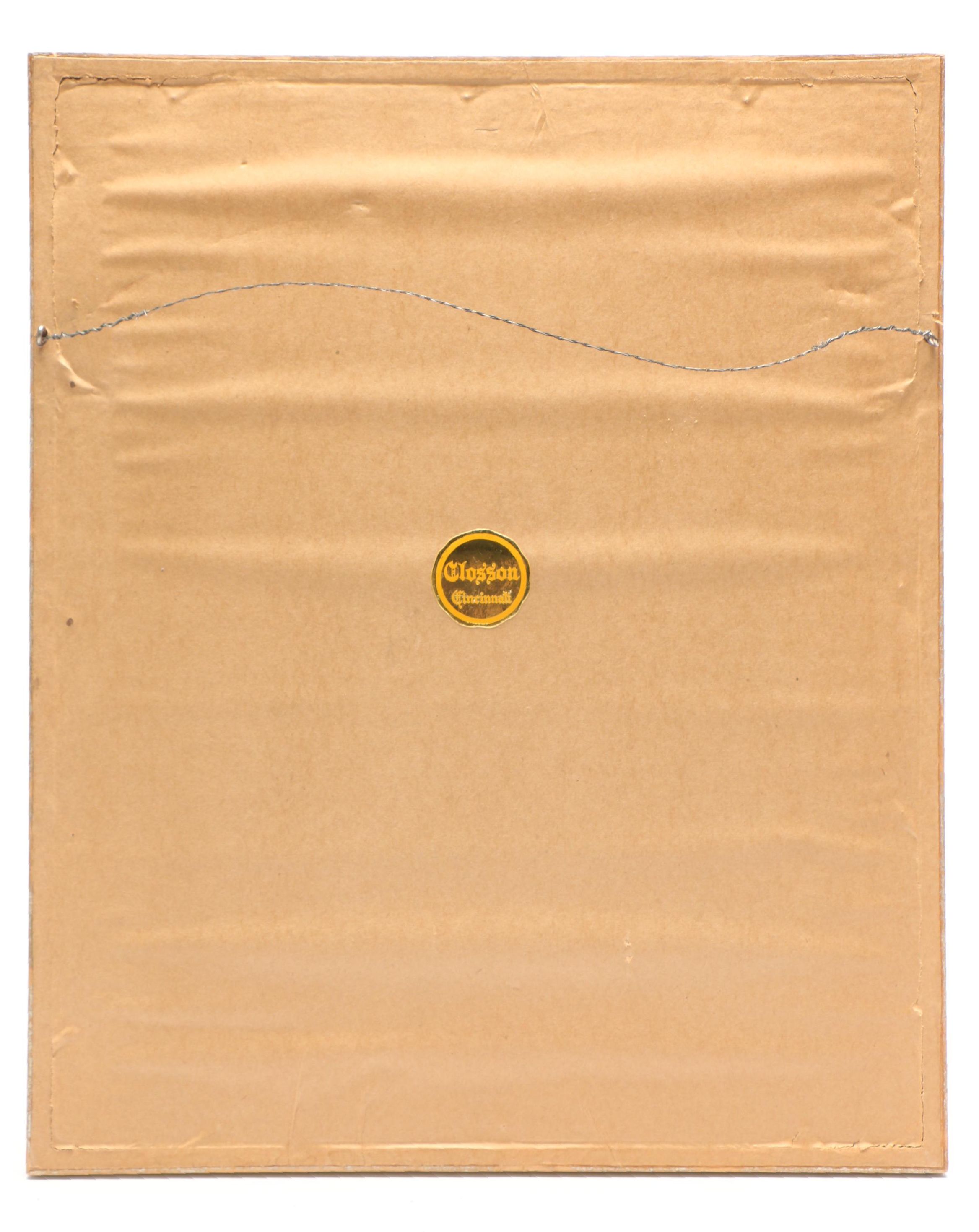 C. DeLori Hand-Embellished Lithograph "Parisian Girl with Umbrella and Dog"