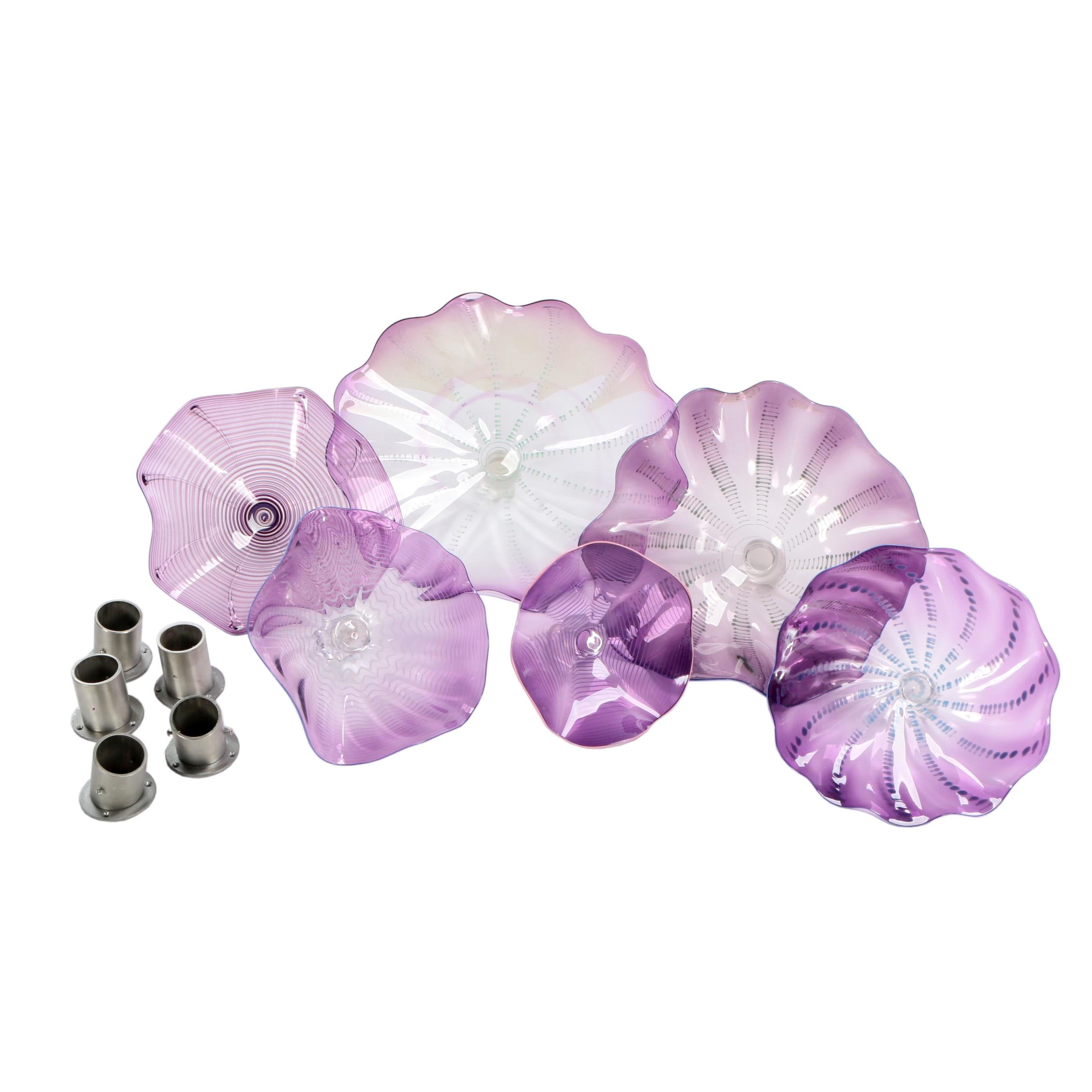 Andrew Madvin Axiom Glass Art Glass Botanical Wall Sculpture