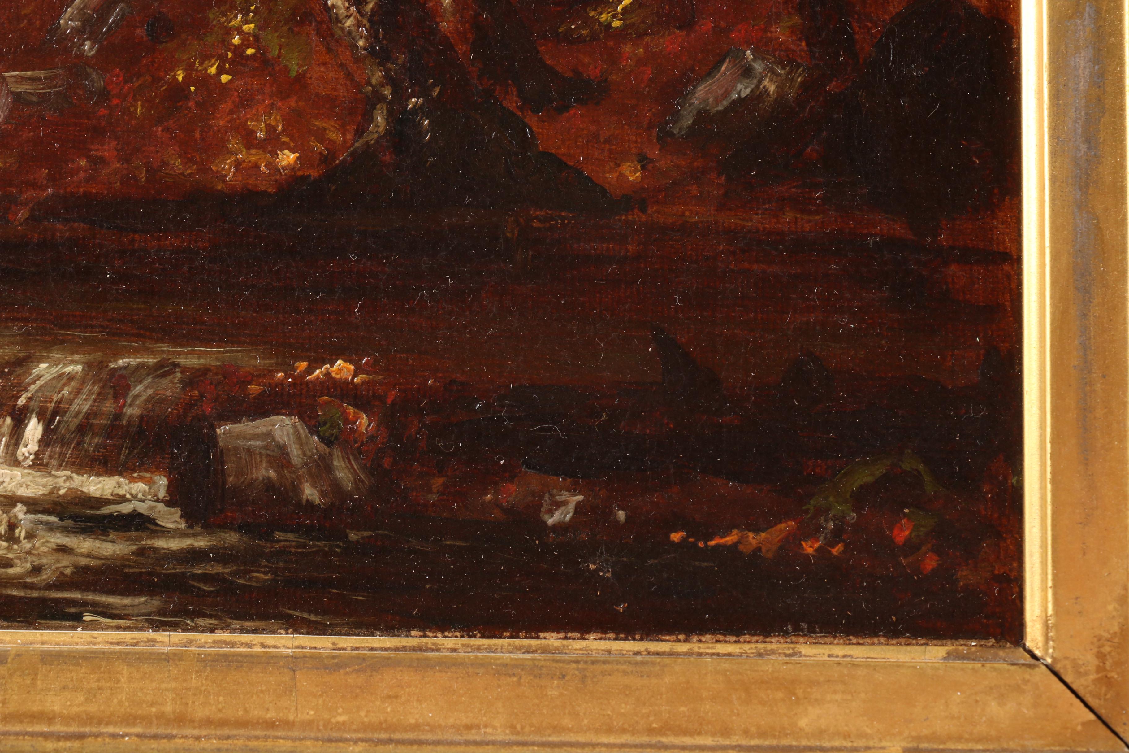 Landscape Oil Painting Attributed to Benjamin Champney