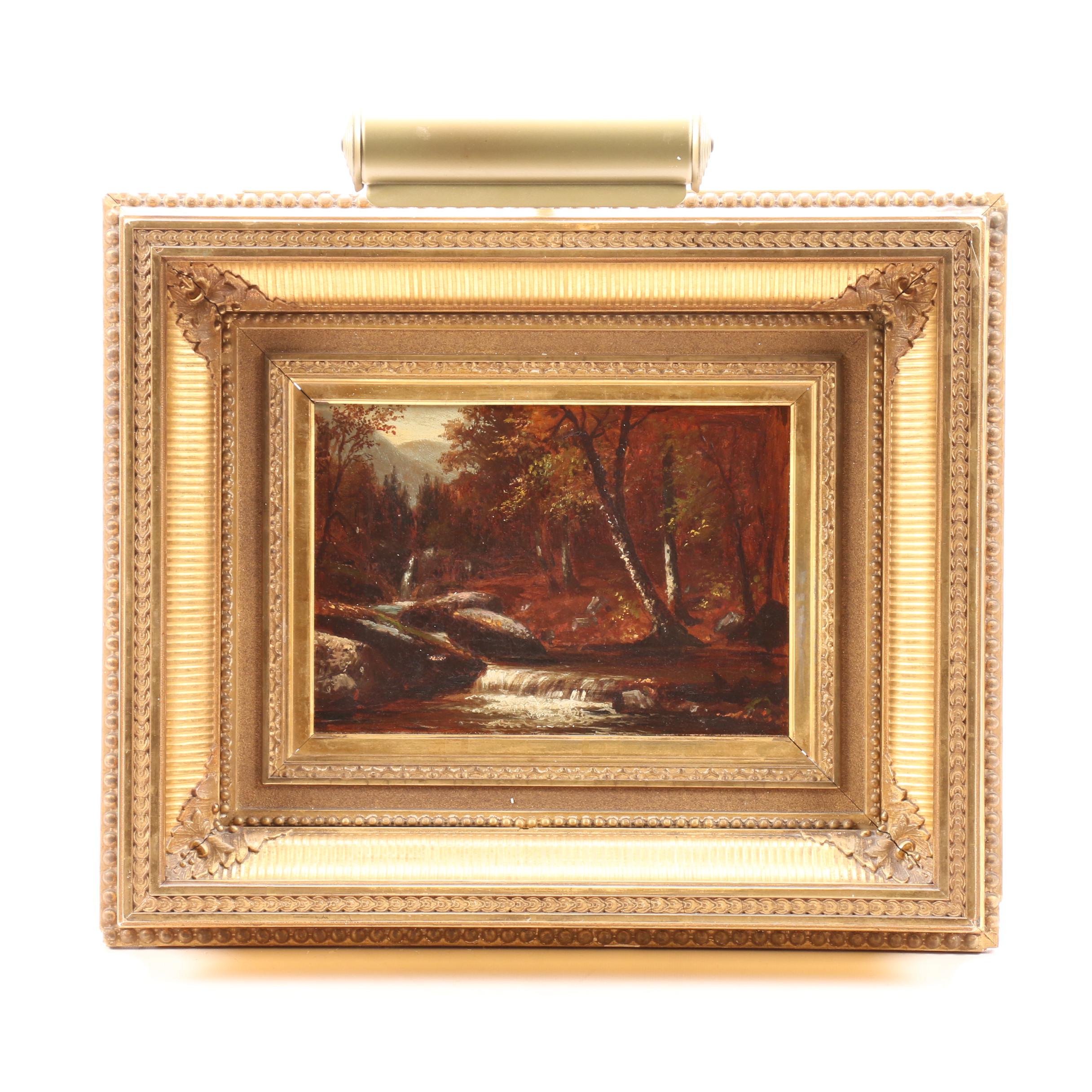 Landscape Oil Painting Attributed to Benjamin Champney