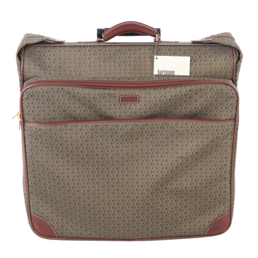 Hartmann Wings Collection Canvas and Leather Suitcase