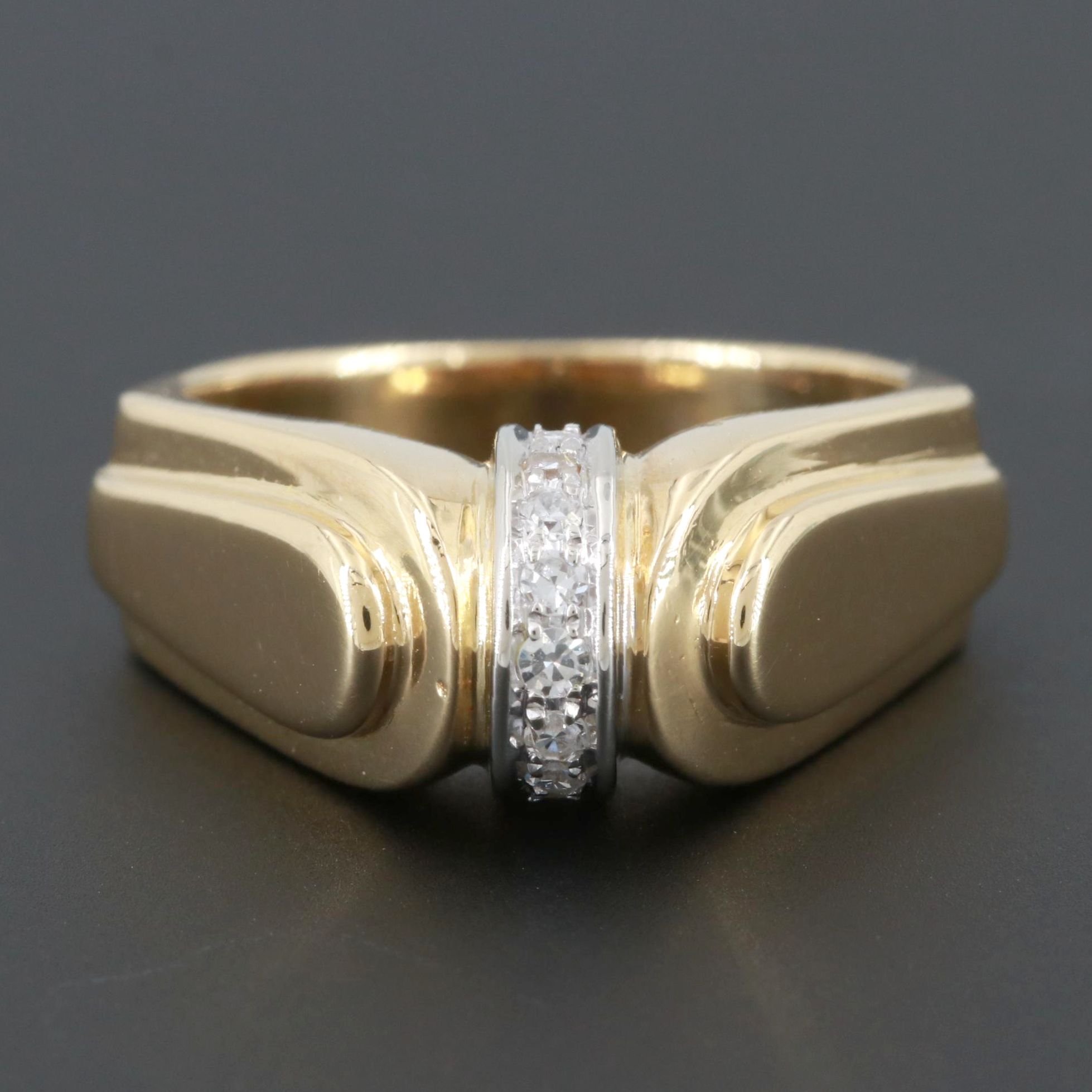 18K Yellow Gold Diamond Ring