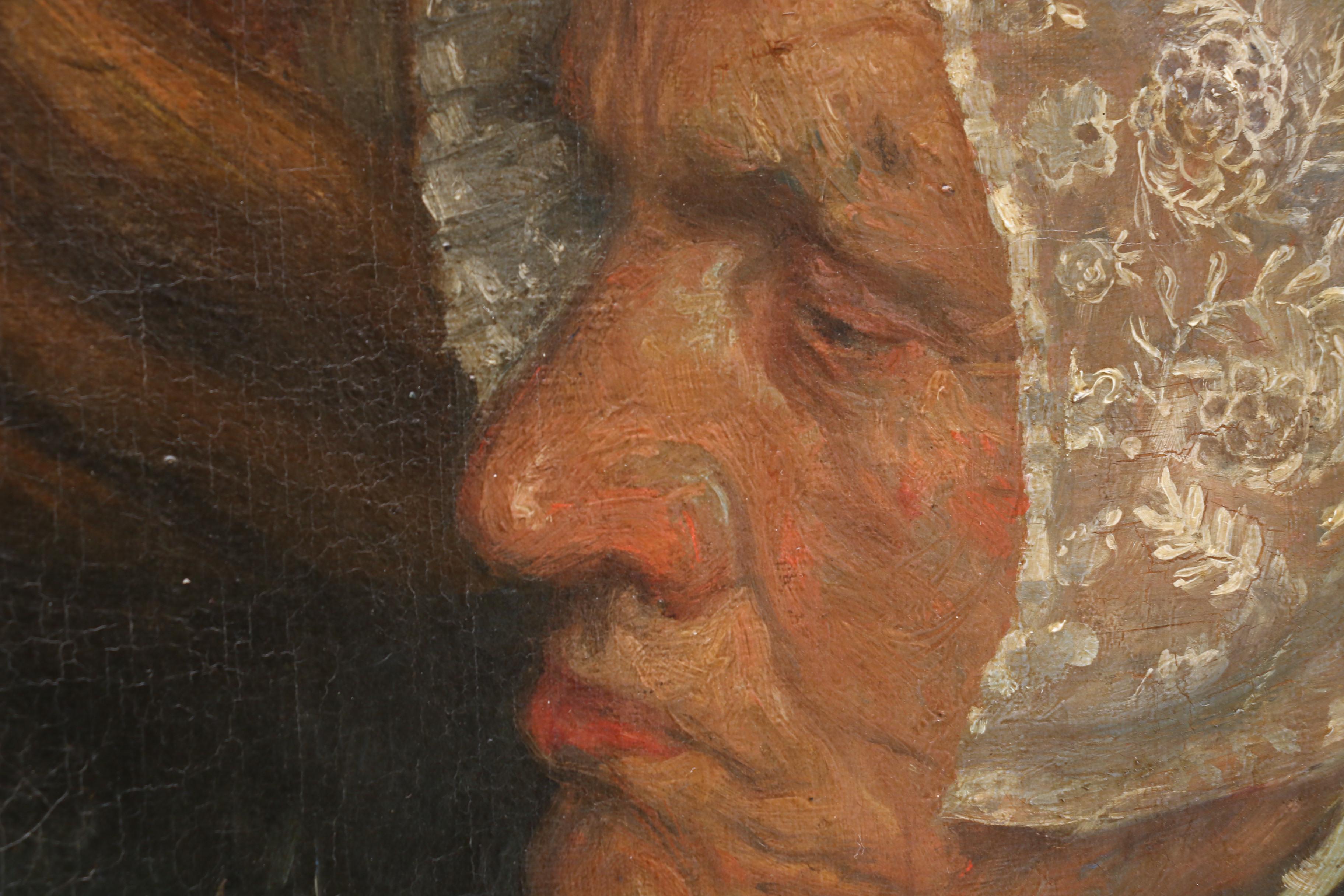 Elizabeth Nourse Oil Painting "Two Ladies with Small Painting"