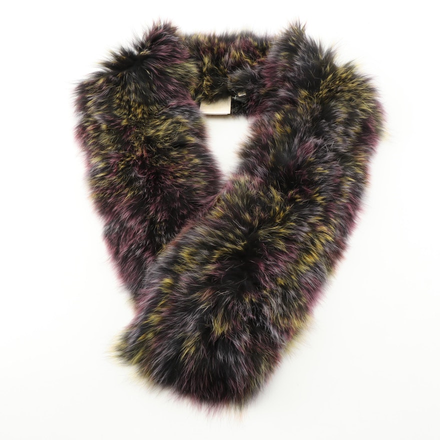 Saks Fifth Avenue Dyed Fox Fur Scarf