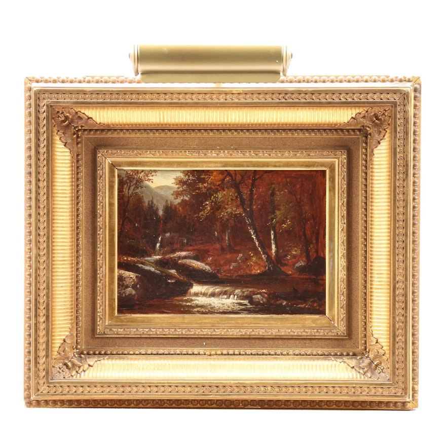 Landscape Oil Painting Attributed to Benjamin Champney