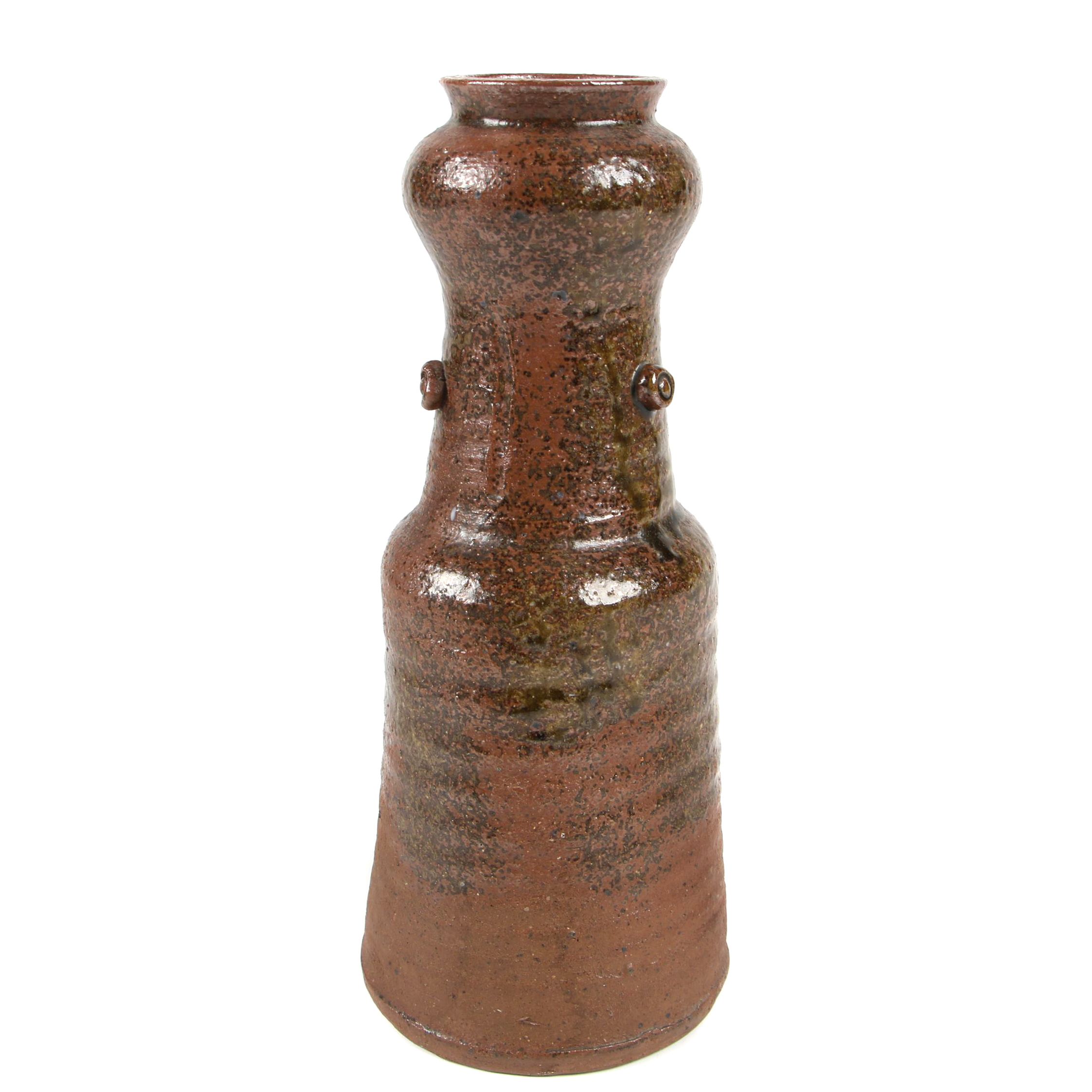 Japanese Bizen Ware Pottery Vase, 20th Century