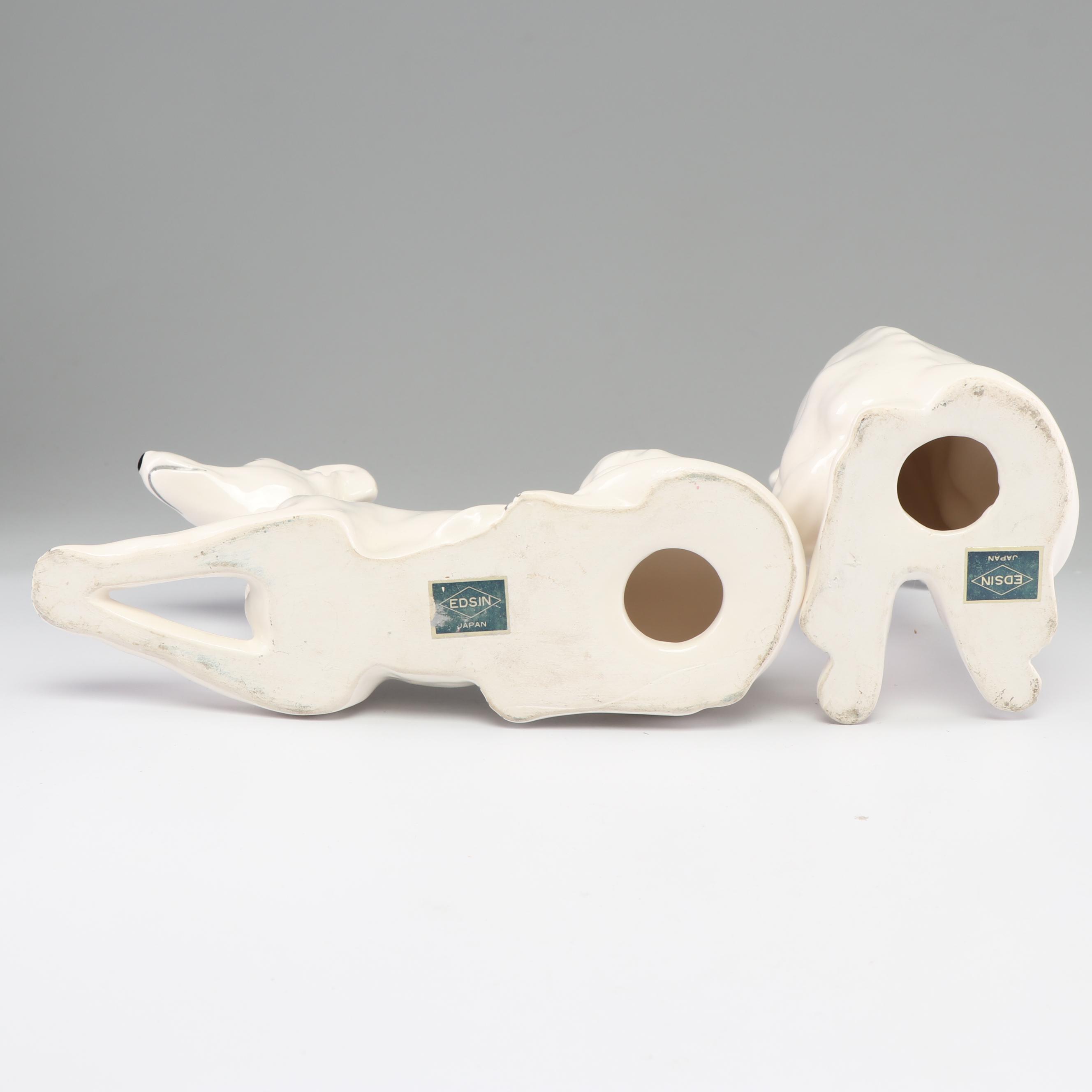 Ceramic Dog Figurines Featuring Kay Finch Spaniel, Mid 20th Century