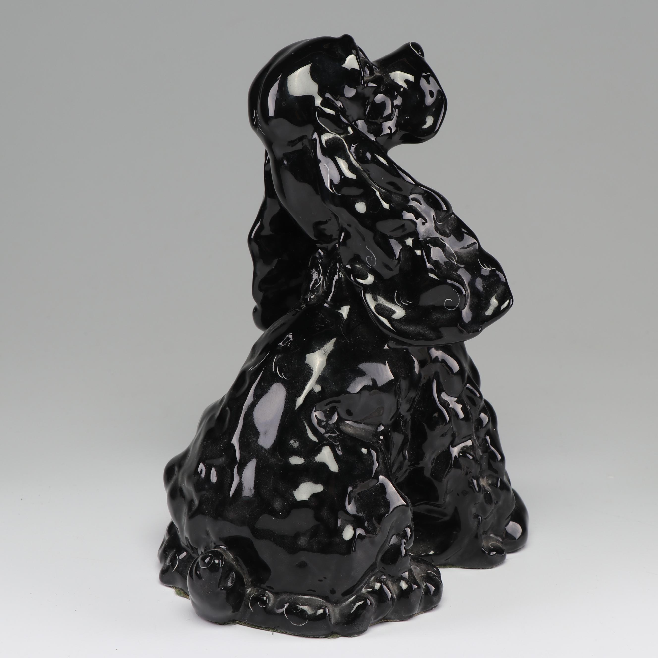 Ceramic Dog Figurines Featuring Kay Finch Spaniel, Mid 20th Century