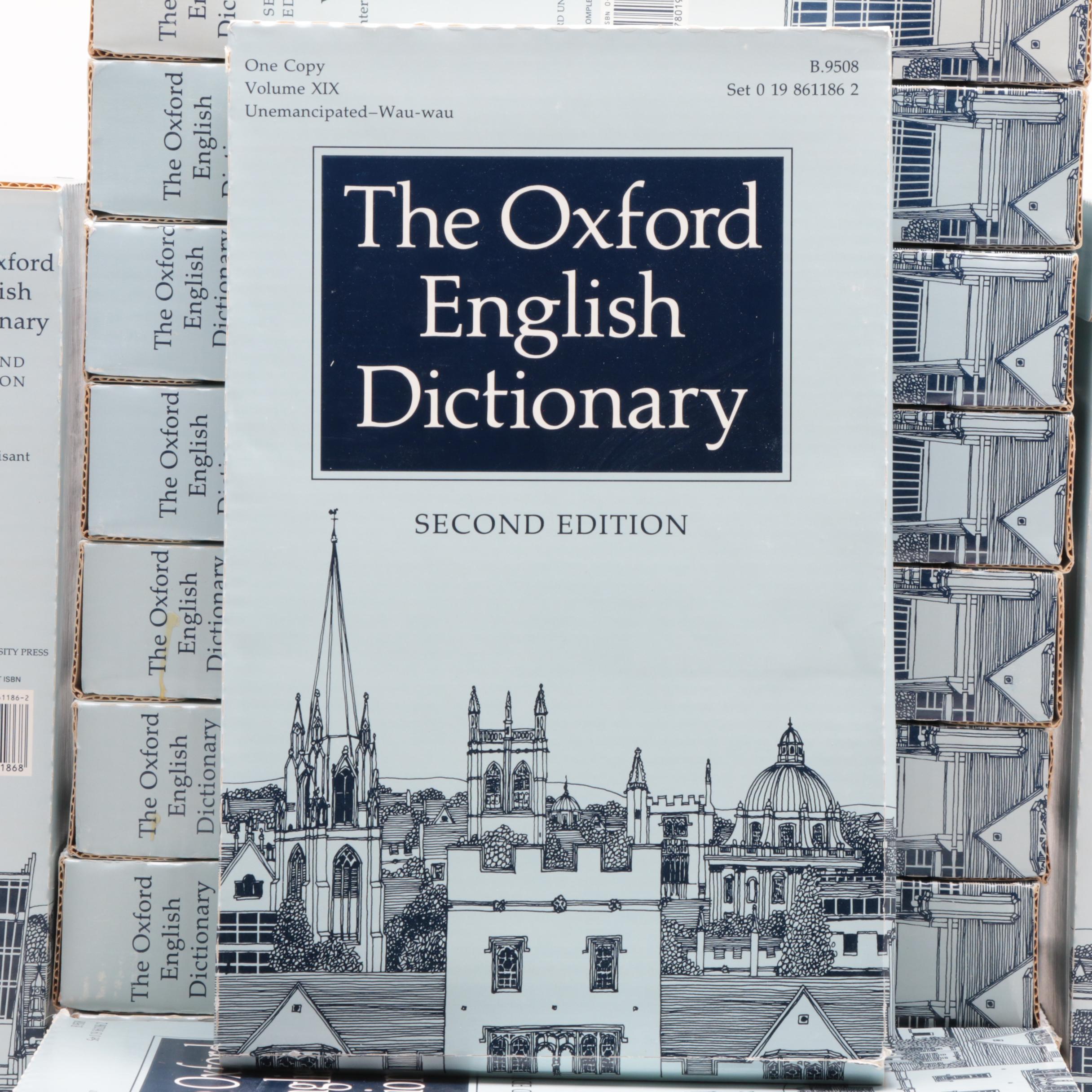 "The Oxford English Dictionary" 20 Volume Set