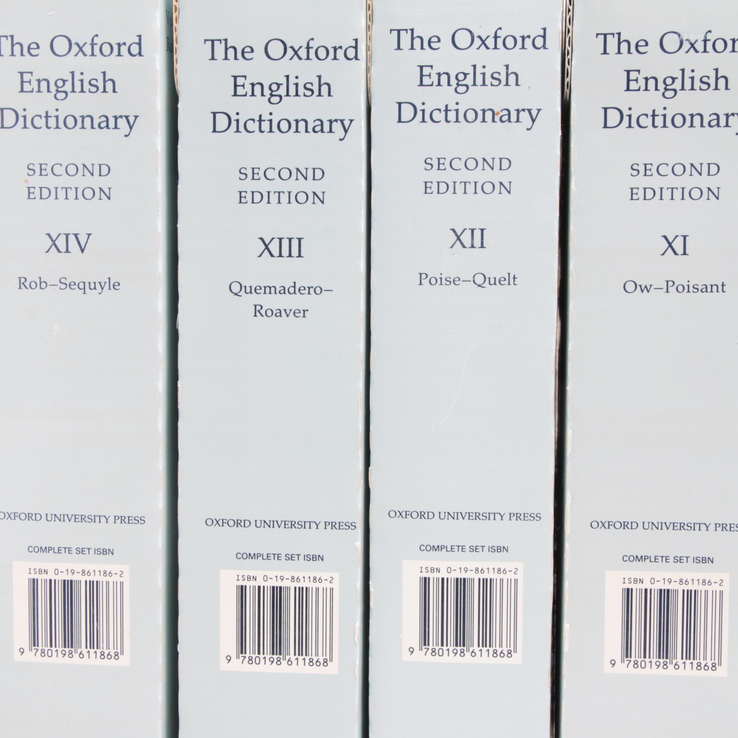 "The Oxford English Dictionary" 20 Volume Set