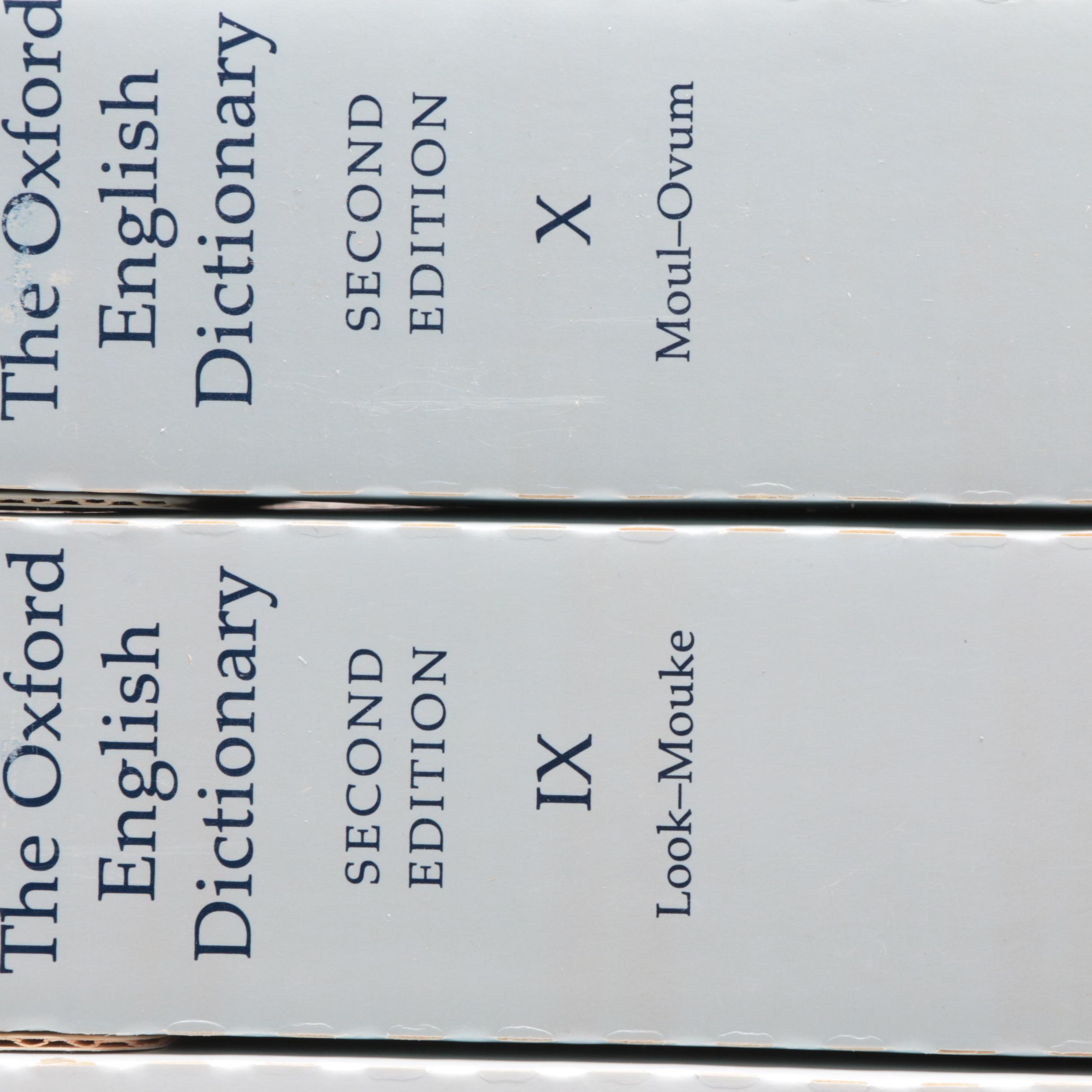"The Oxford English Dictionary" 20 Volume Set